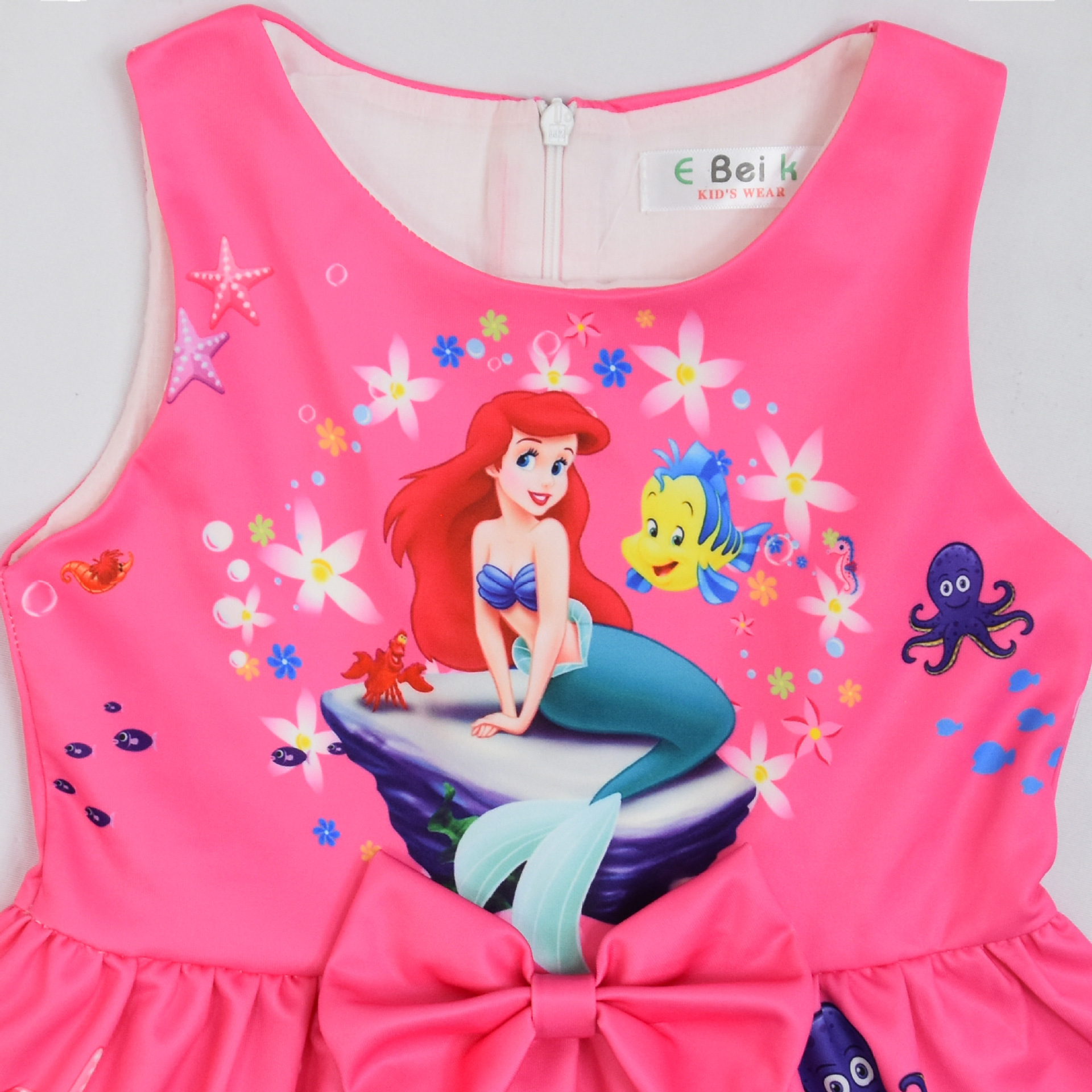 Girls The Little Mermaid Ariel Princess Dress Cosplay Birthday Party Fancy Skirt - Picture 10 of 58