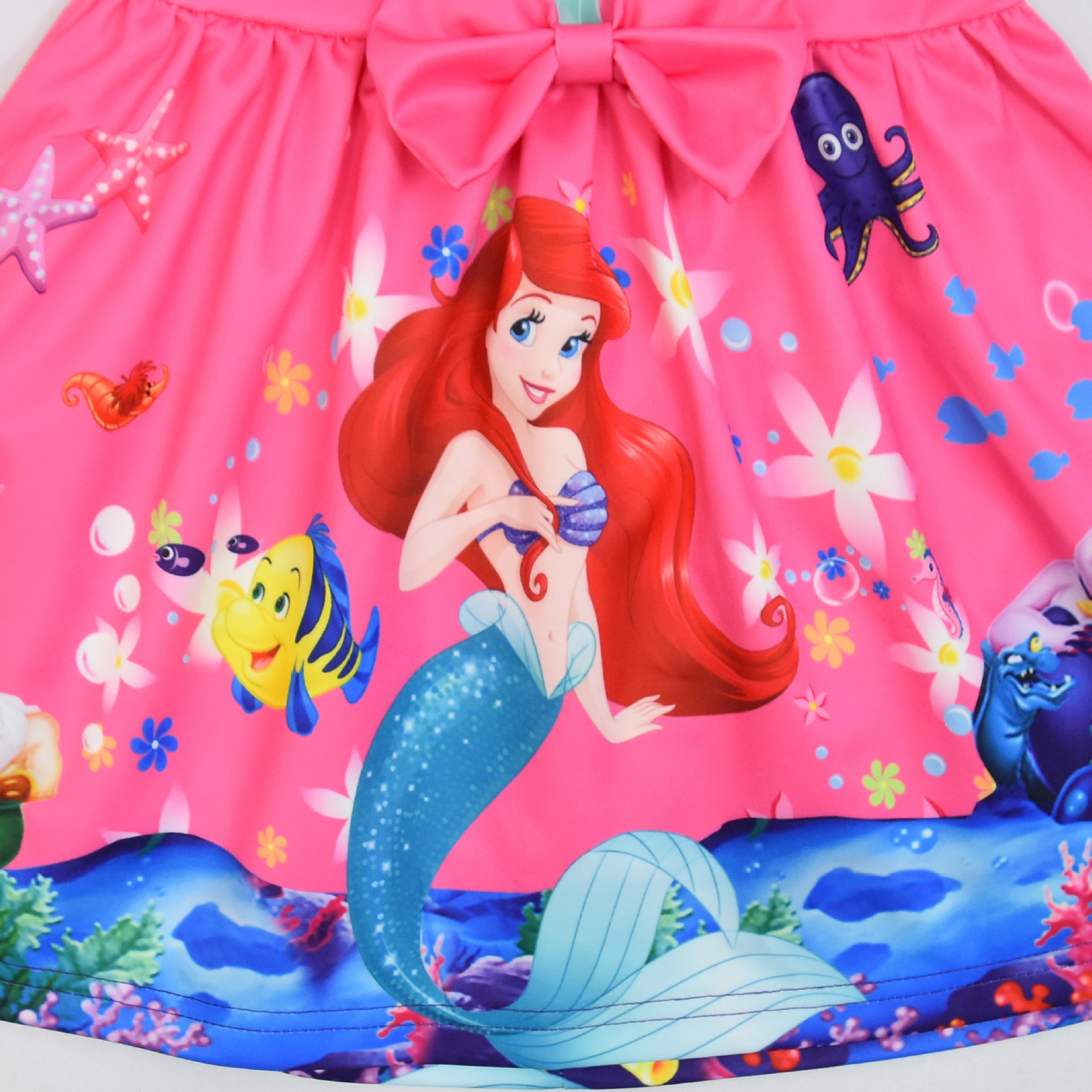 Girls The Little Mermaid Ariel Princess Dress Cosplay Birthday Party Fancy Skirt - Picture 11 of 58