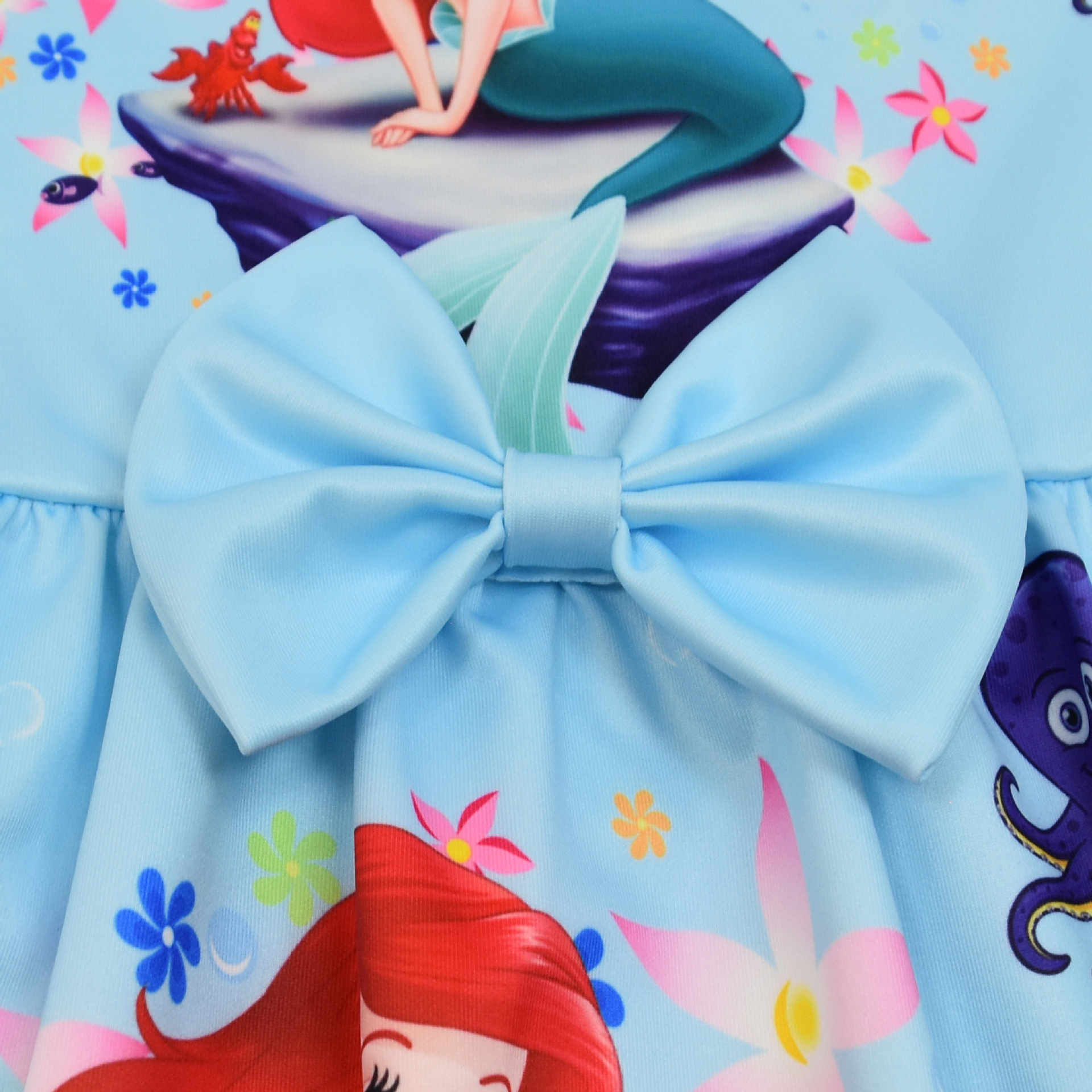 Girls The Little Mermaid Ariel Princess Dress Cosplay Birthday Party Fancy Skirt - Picture 19 of 58