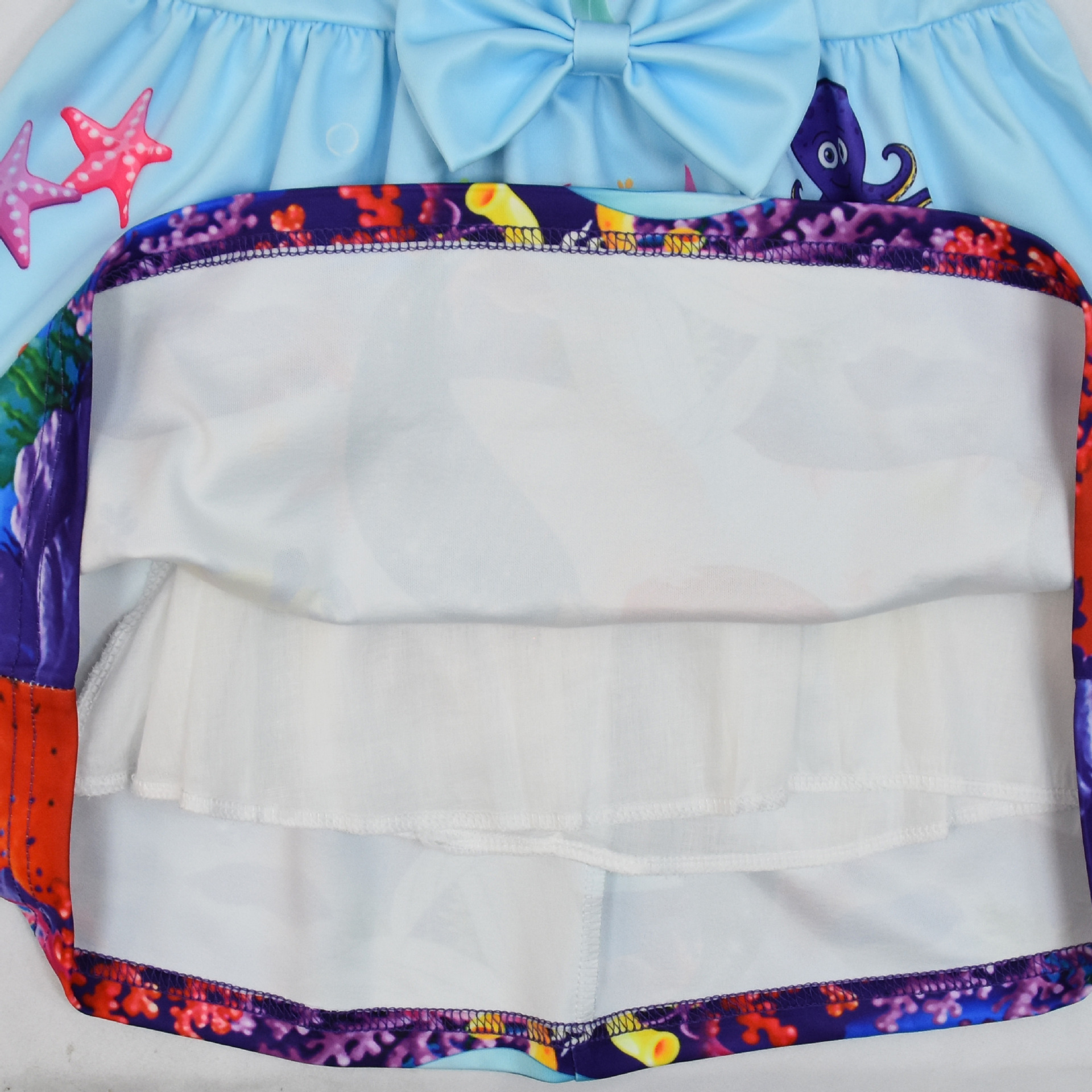 Girls The Little Mermaid Ariel Princess Dress Cosplay Birthday Party Fancy Skirt - Picture 17 of 58