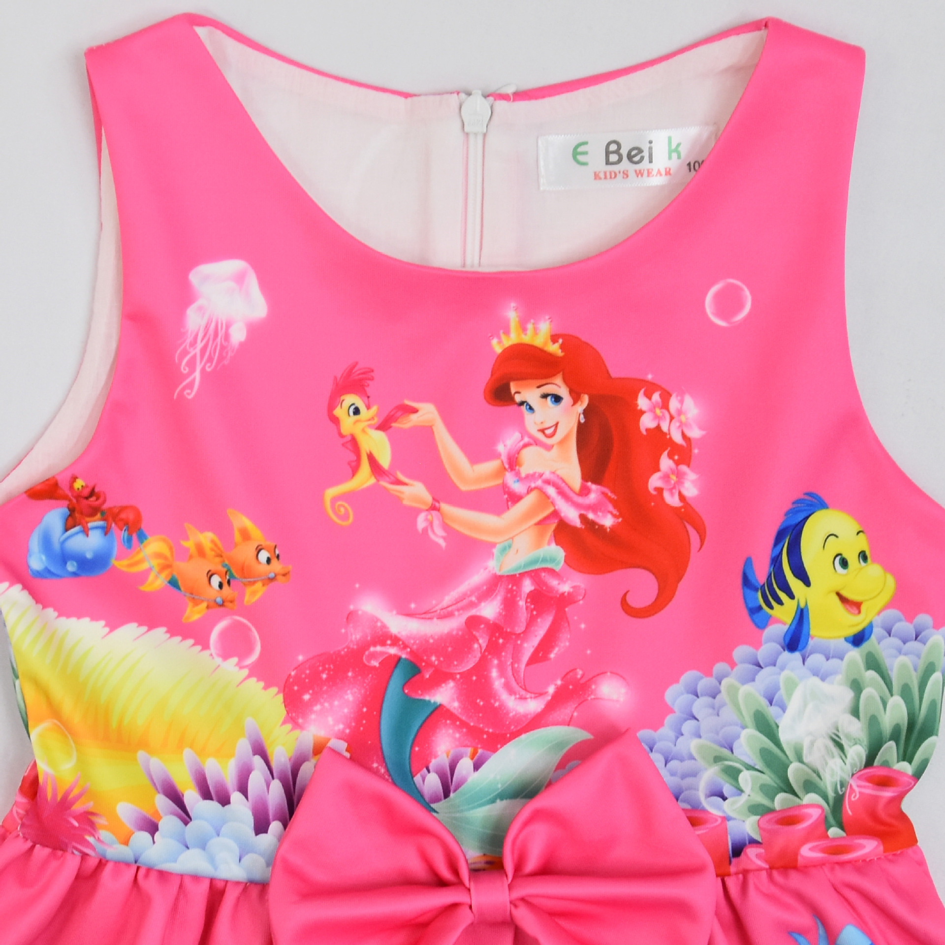 Girls The Little Mermaid Ariel Princess Dress Cosplay Birthday Party Fancy Skirt - Picture 27 of 58