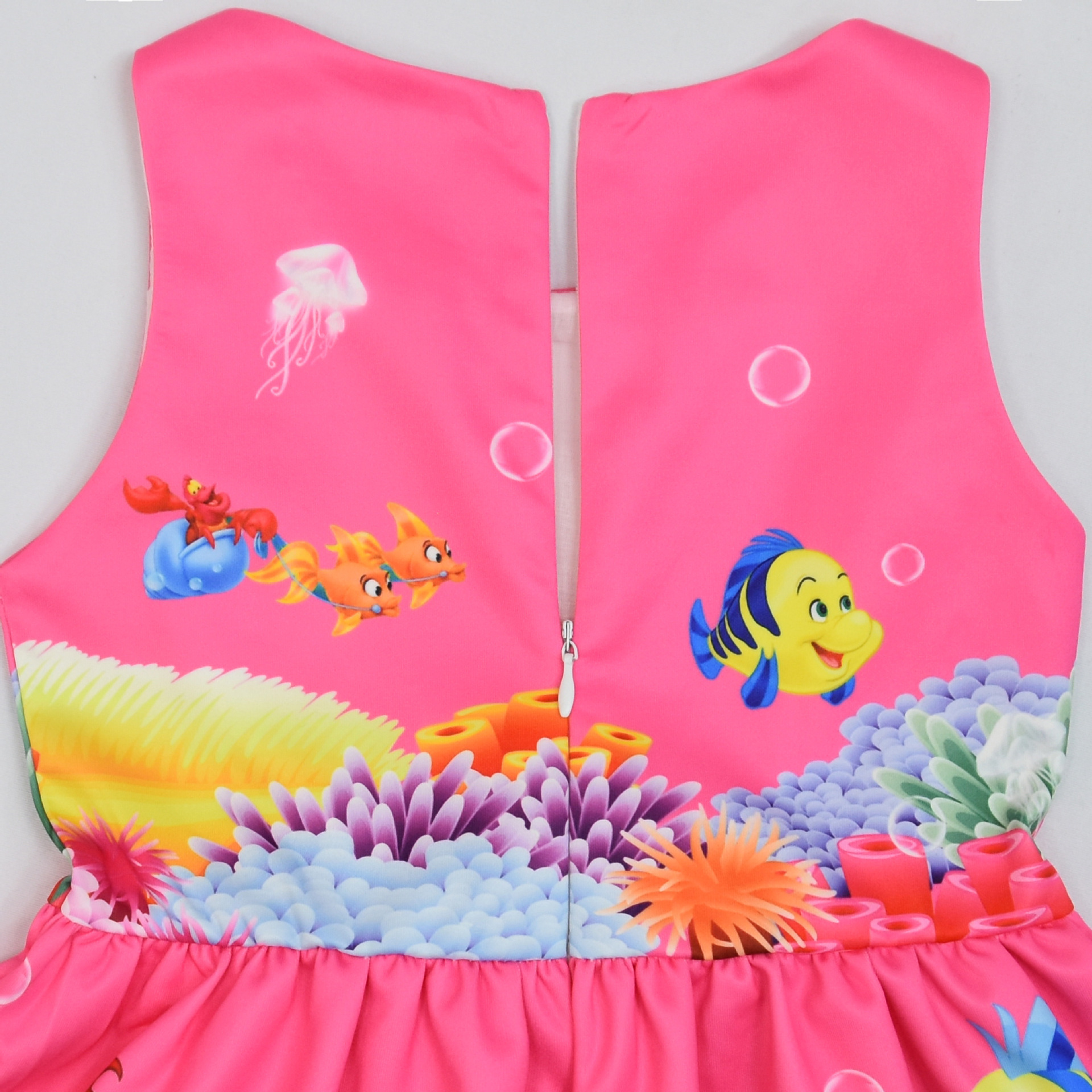 Girls The Little Mermaid Ariel Princess Dress Cosplay Birthday Party Fancy Skirt - Picture 24 of 58