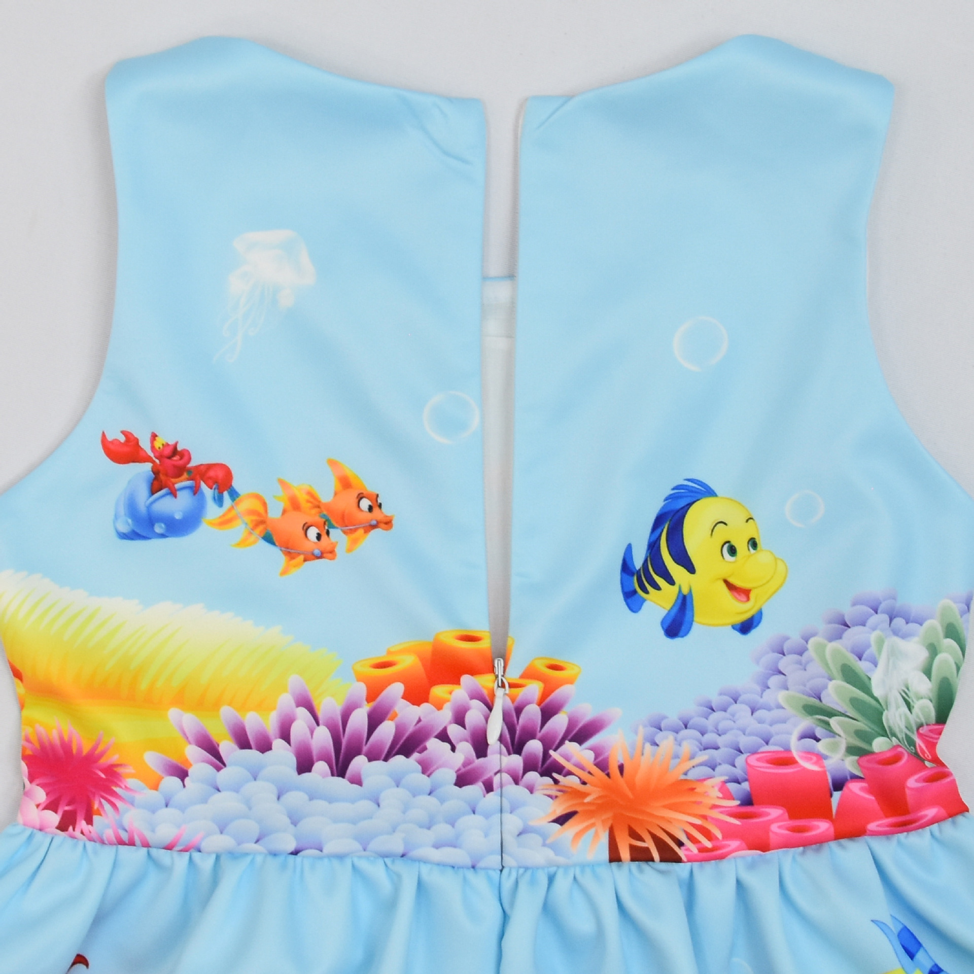 Girls The Little Mermaid Ariel Princess Dress Cosplay Birthday Party Fancy Skirt - Picture 34 of 58