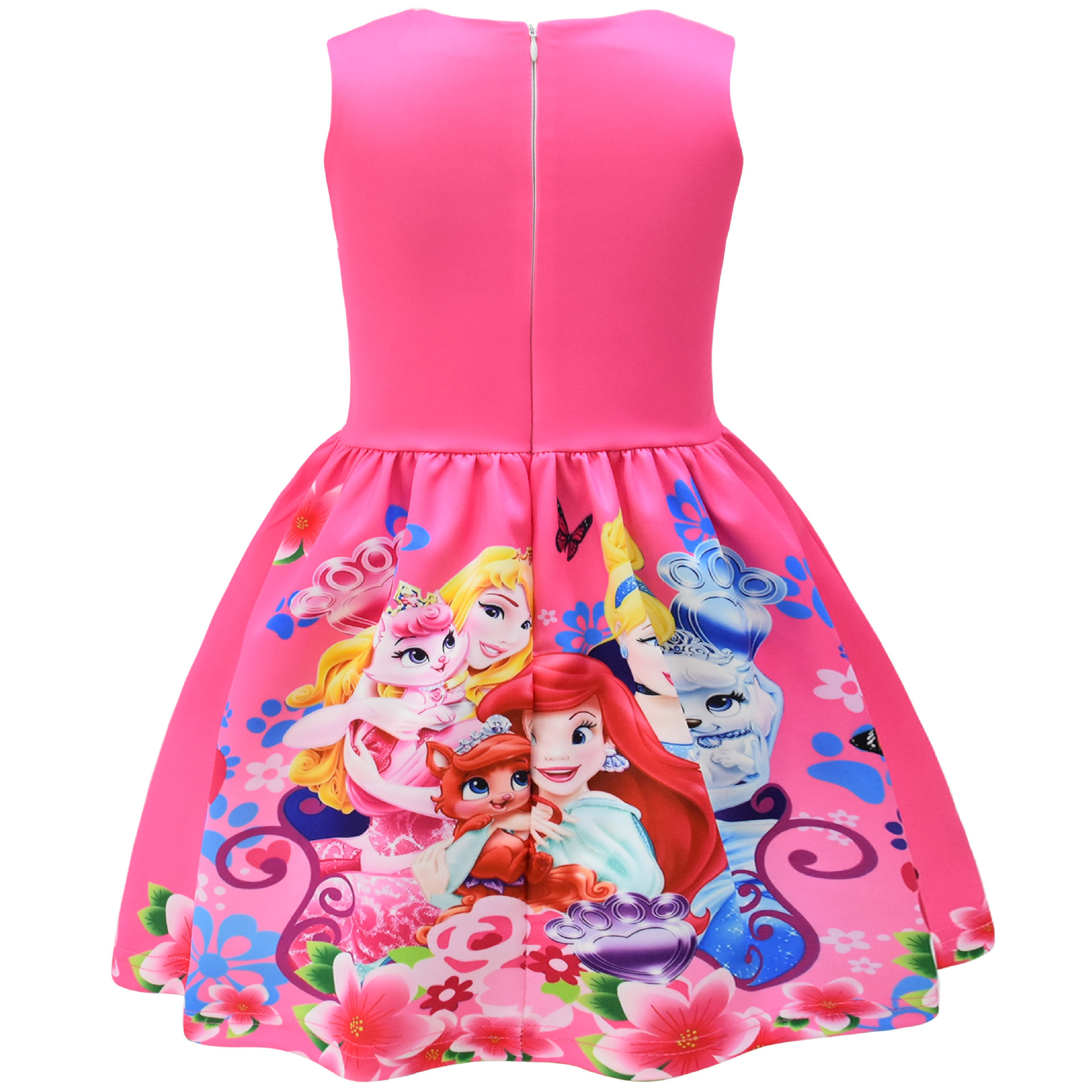 Girls The Little Mermaid Ariel Princess Dress Cosplay Birthday Party Fancy Skirt - Picture 42 of 58