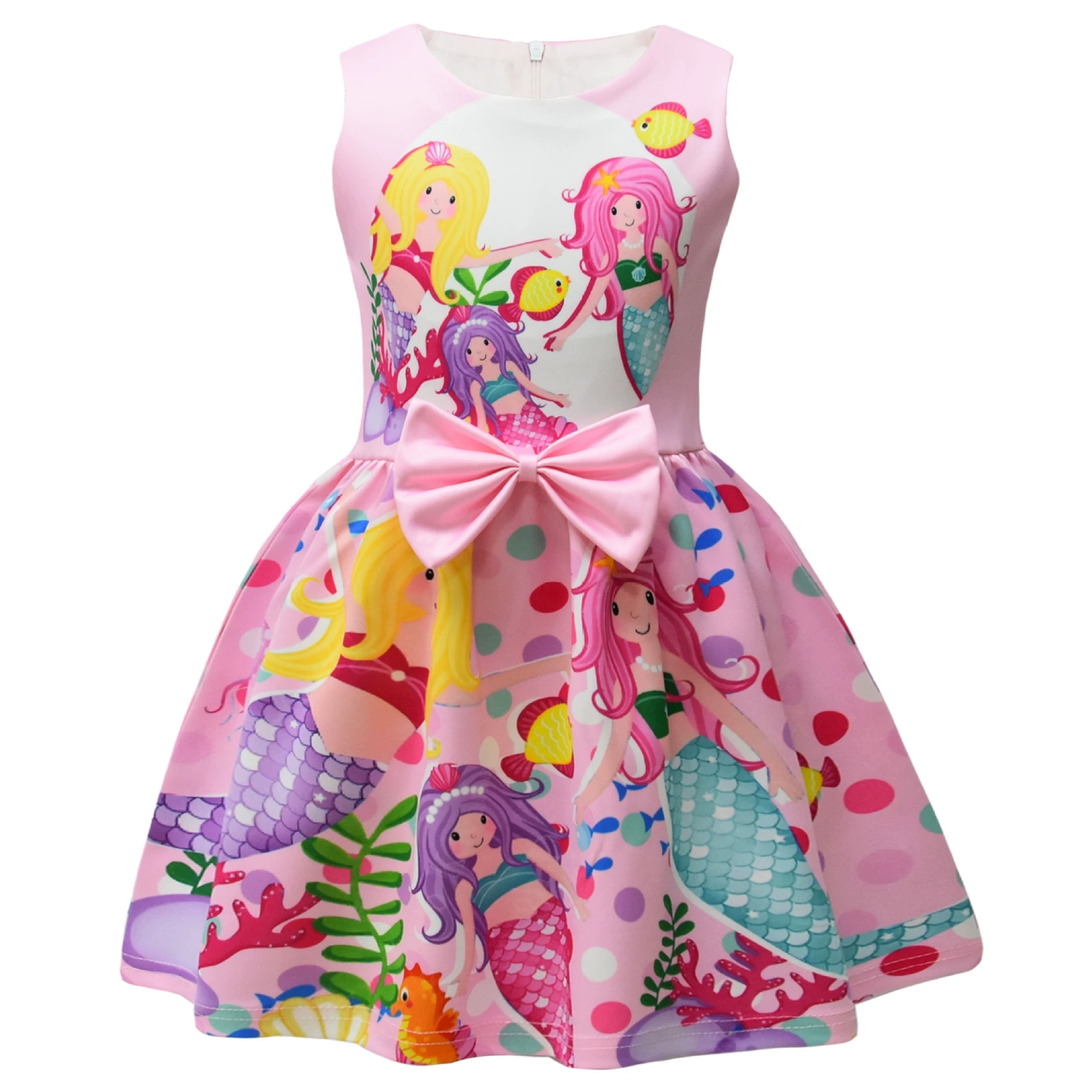Girls The Little Mermaid Ariel Princess Dress Cosplay Birthday Party Fancy Skirt - Picture 46 of 58