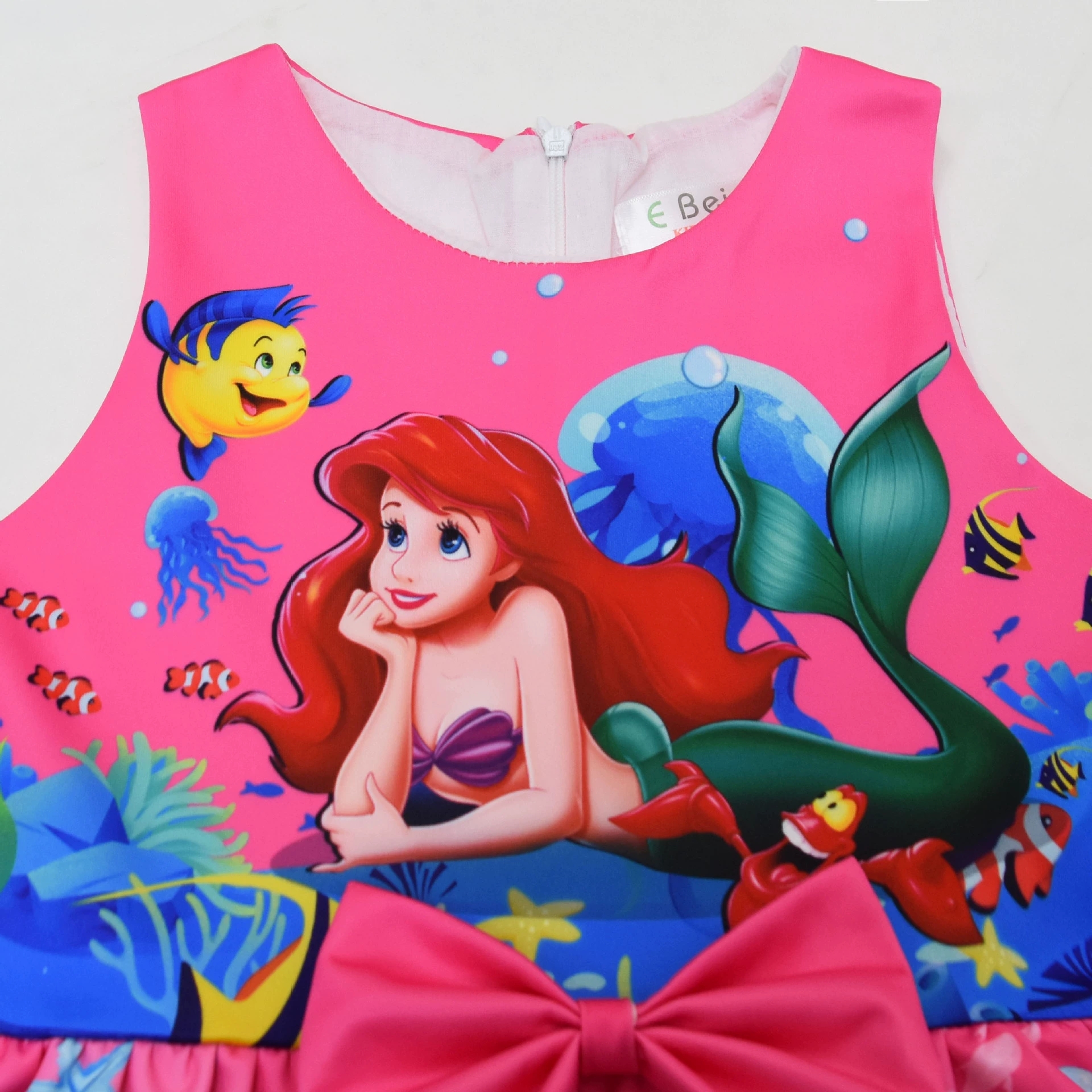Girls The Little Mermaid Ariel Princess Dress Cosplay Birthday Party Fancy Skirt - Picture 58 of 58
