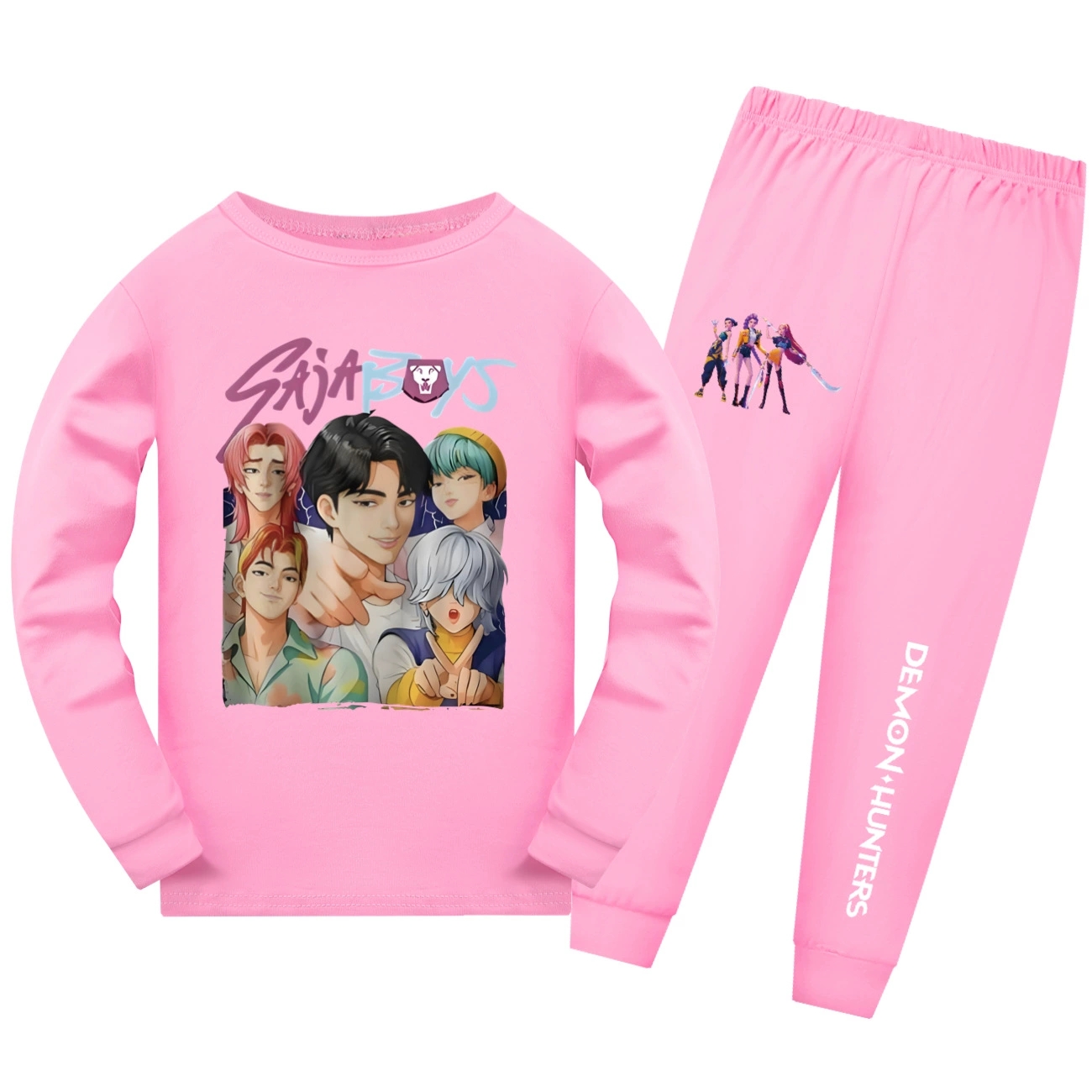 Girls KPop Saja Boys Demon Hunters Pyjamas Nightwear Kids Outfits Top+Pants Sets - Picture 12 of 19