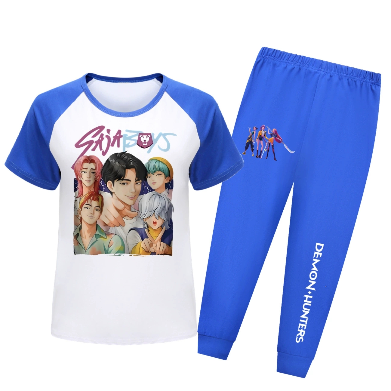 Girls KPop Saja Boys Demon Hunters Pyjamas Nightwear Kids Outfits Top+Pants Sets - Picture 16 of 19