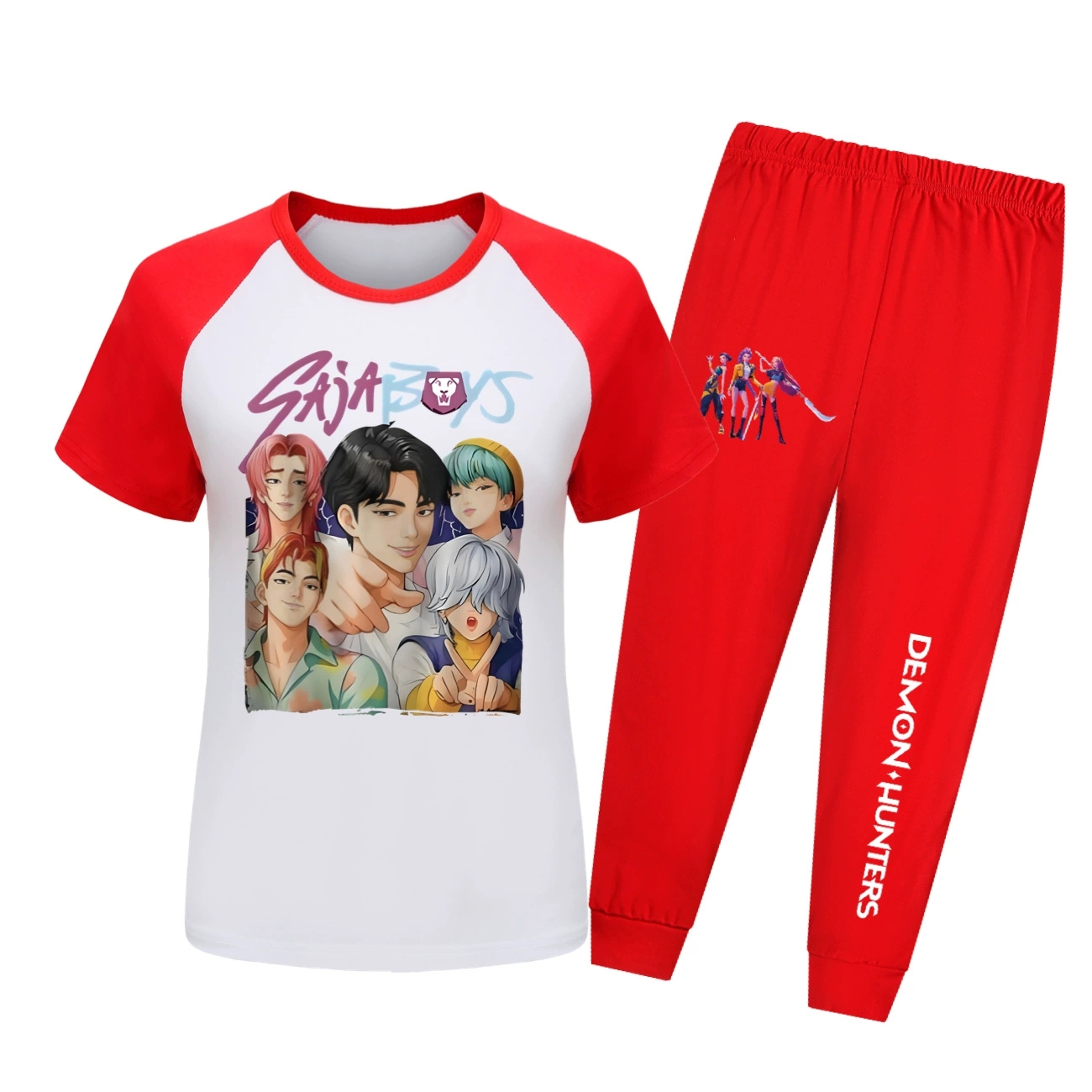 Girls KPop Saja Boys Demon Hunters Pyjamas Nightwear Kids Outfits Top+Pants Sets - Picture 18 of 19