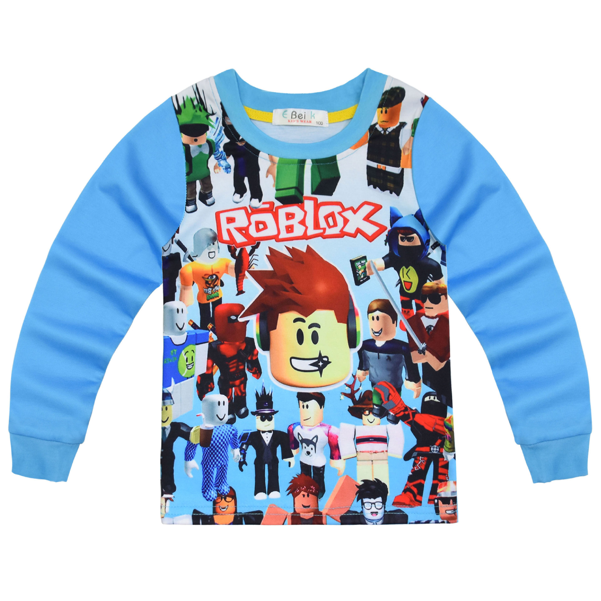 Boys Girls Roblox Long Sleeve T-Shirt Shorts Outfits Sets Tracksuits Pyjamas Set - Picture 4 of 138