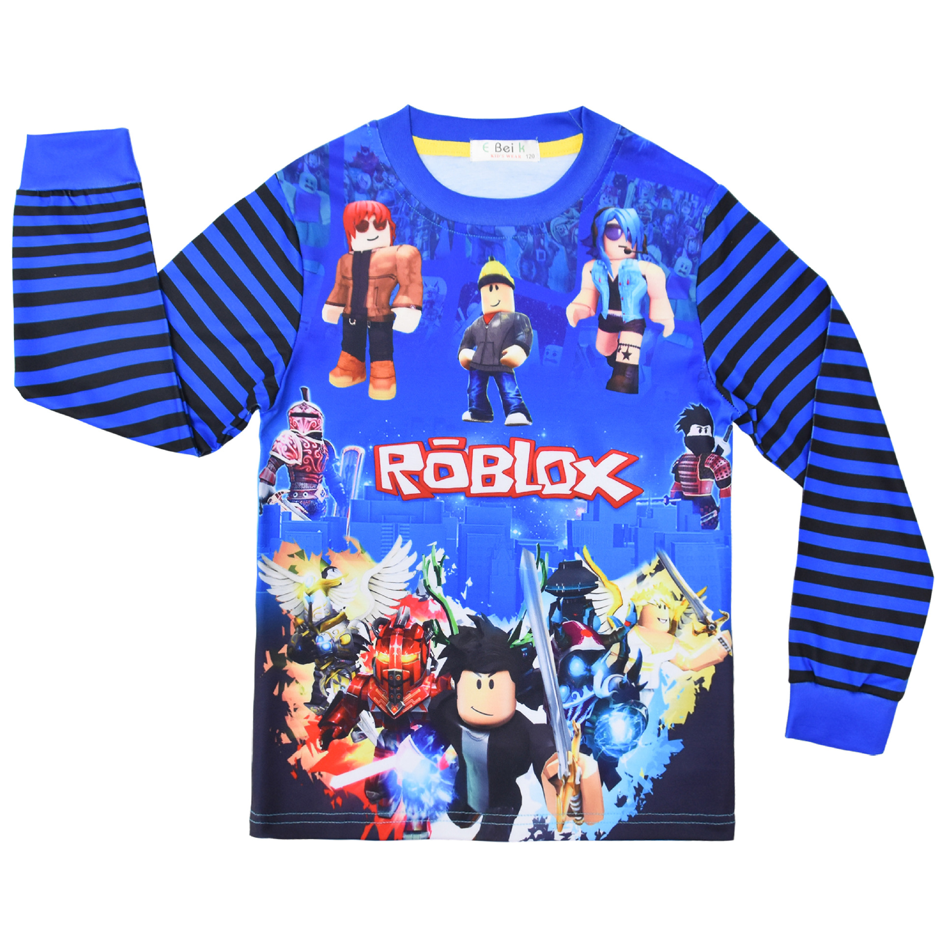 Boys Girls Roblox Long Sleeve T-Shirt Shorts Outfits Sets Tracksuits Pyjamas Set - Picture 39 of 138