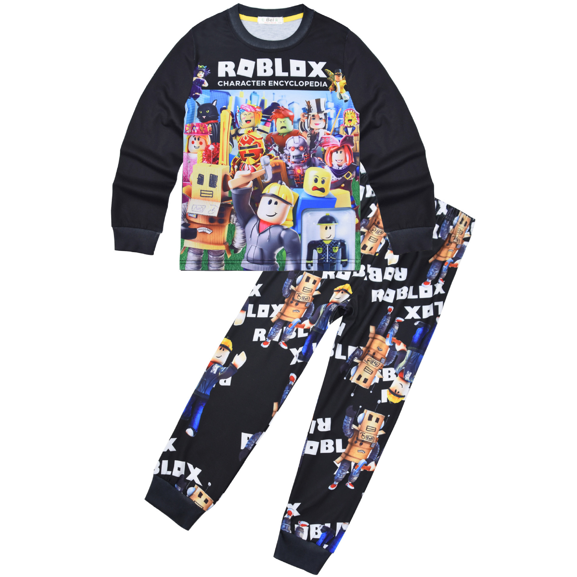 Boys Girls Roblox Long Sleeve T-Shirt Shorts Outfits Sets Tracksuits Pyjamas Set - Picture 48 of 138