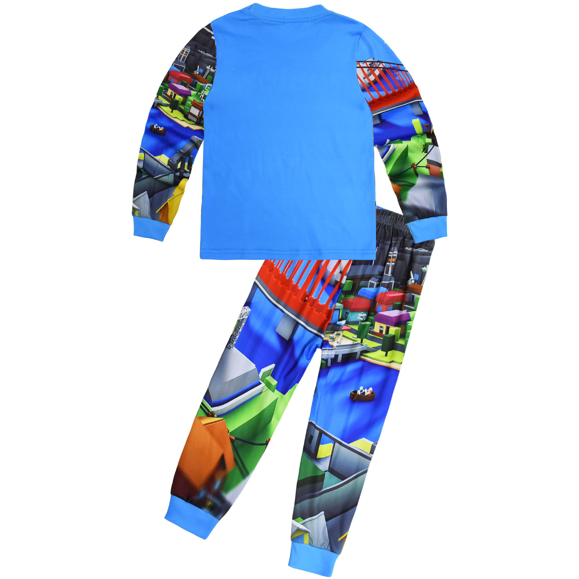 Boys Girls Roblox Long Sleeve T-Shirt Shorts Outfits Sets Tracksuits Pyjamas Set - Picture 68 of 138