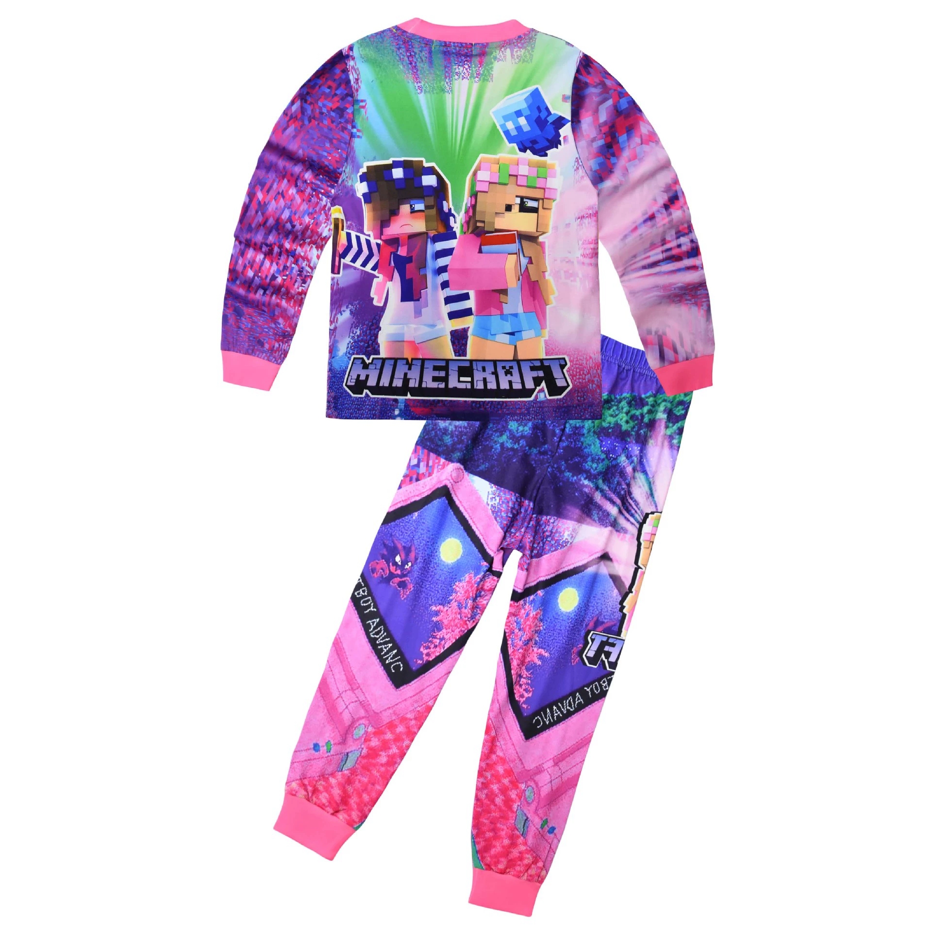 Boys Girls Roblox Long Sleeve T-Shirt Shorts Outfits Sets Tracksuits Pyjamas Set - Picture 77 of 138