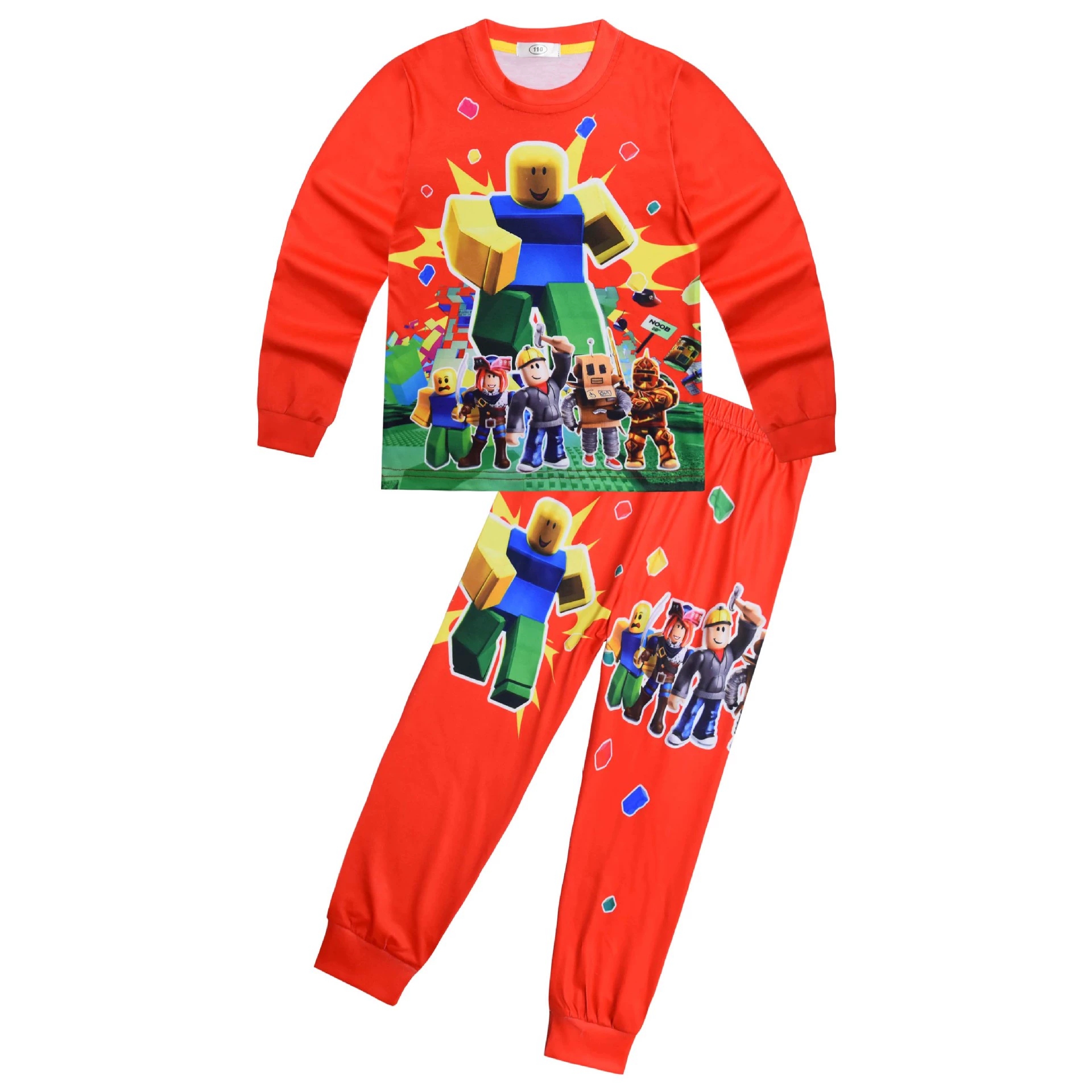 Boys Girls Roblox Long Sleeve T-Shirt Shorts Outfits Sets Tracksuits Pyjamas Set - Picture 98 of 138