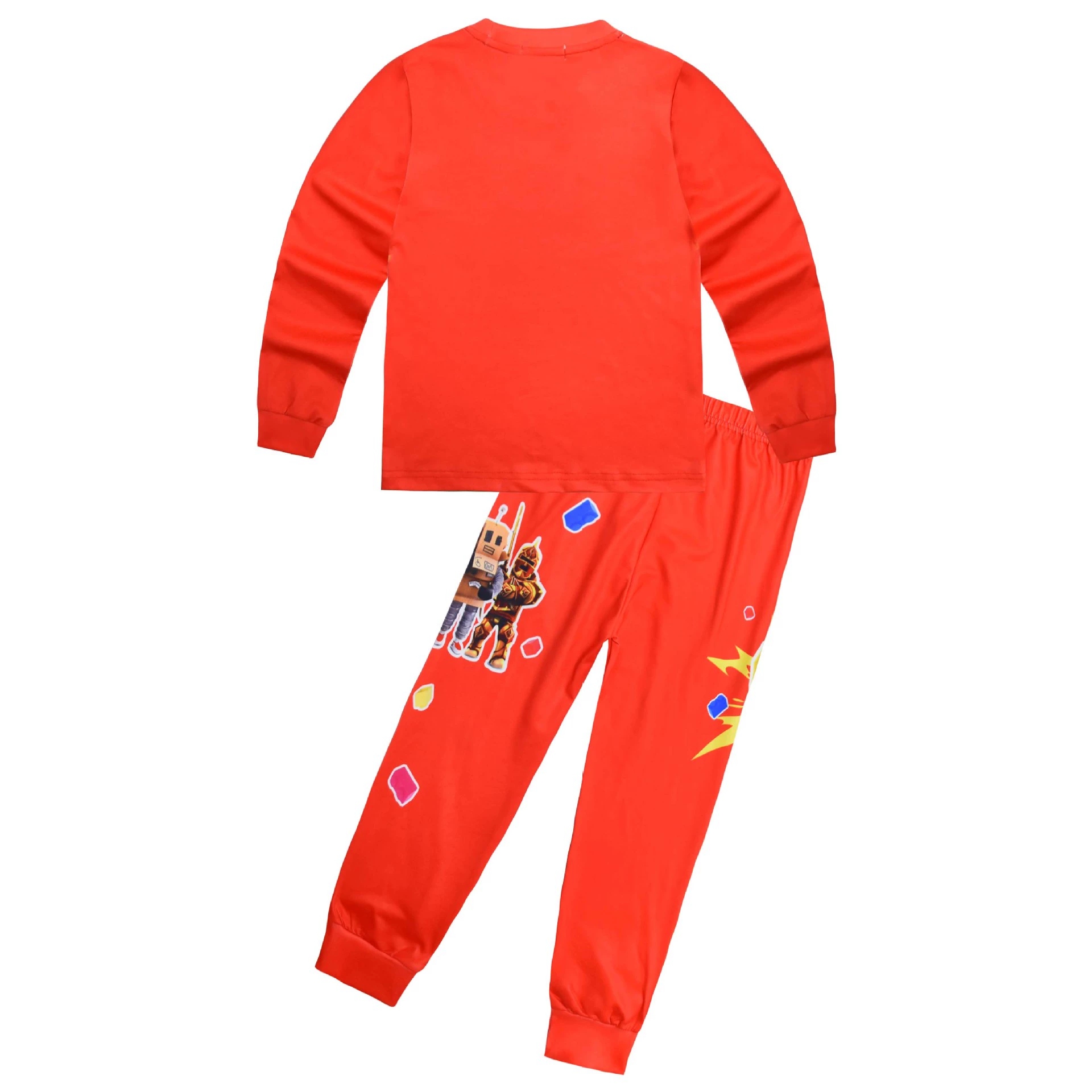 Boys Girls Roblox Long Sleeve T-Shirt Shorts Outfits Sets Tracksuits Pyjamas Set - Picture 99 of 138