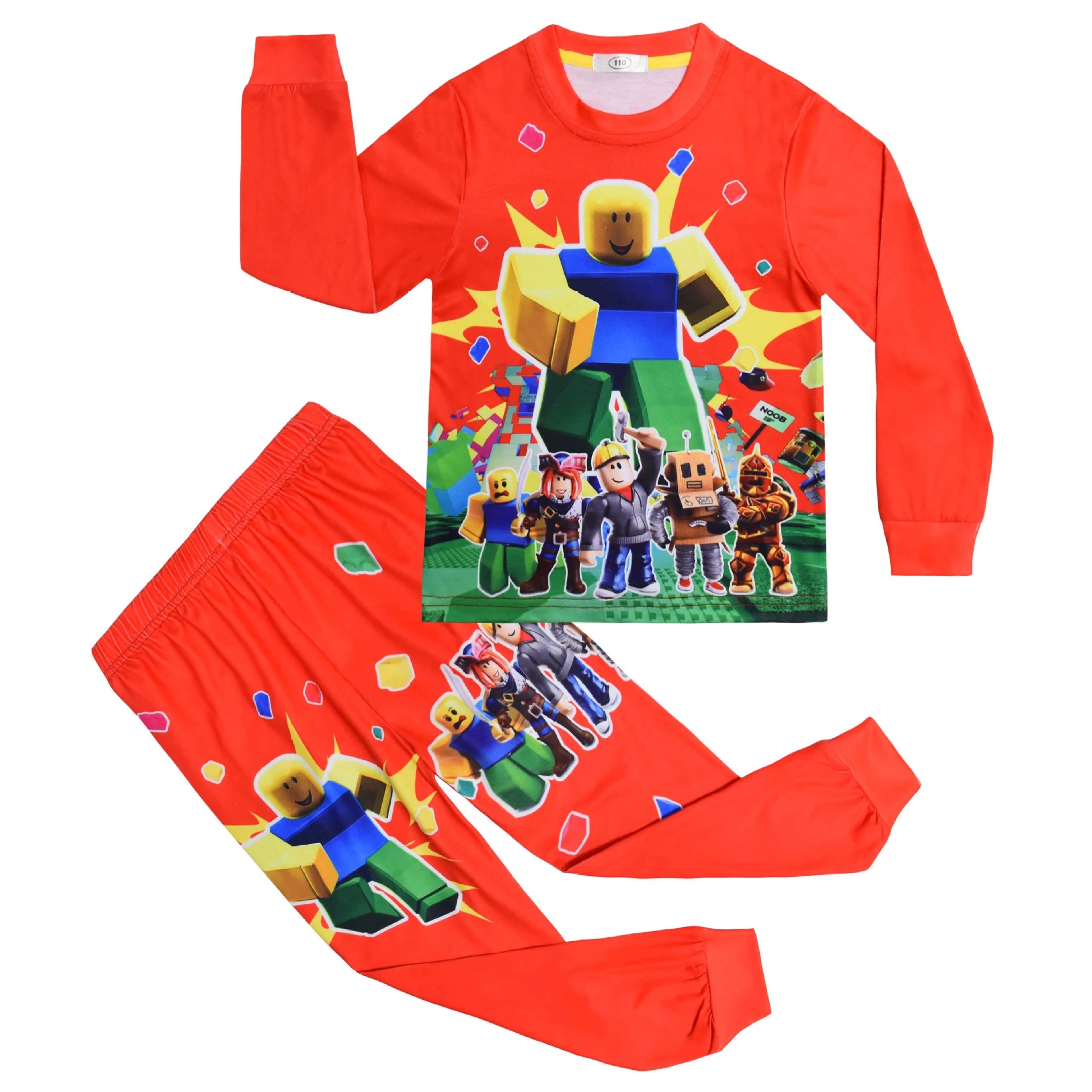 Boys Girls Roblox Long Sleeve T-Shirt Shorts Outfits Sets Tracksuits Pyjamas Set - Picture 97 of 138