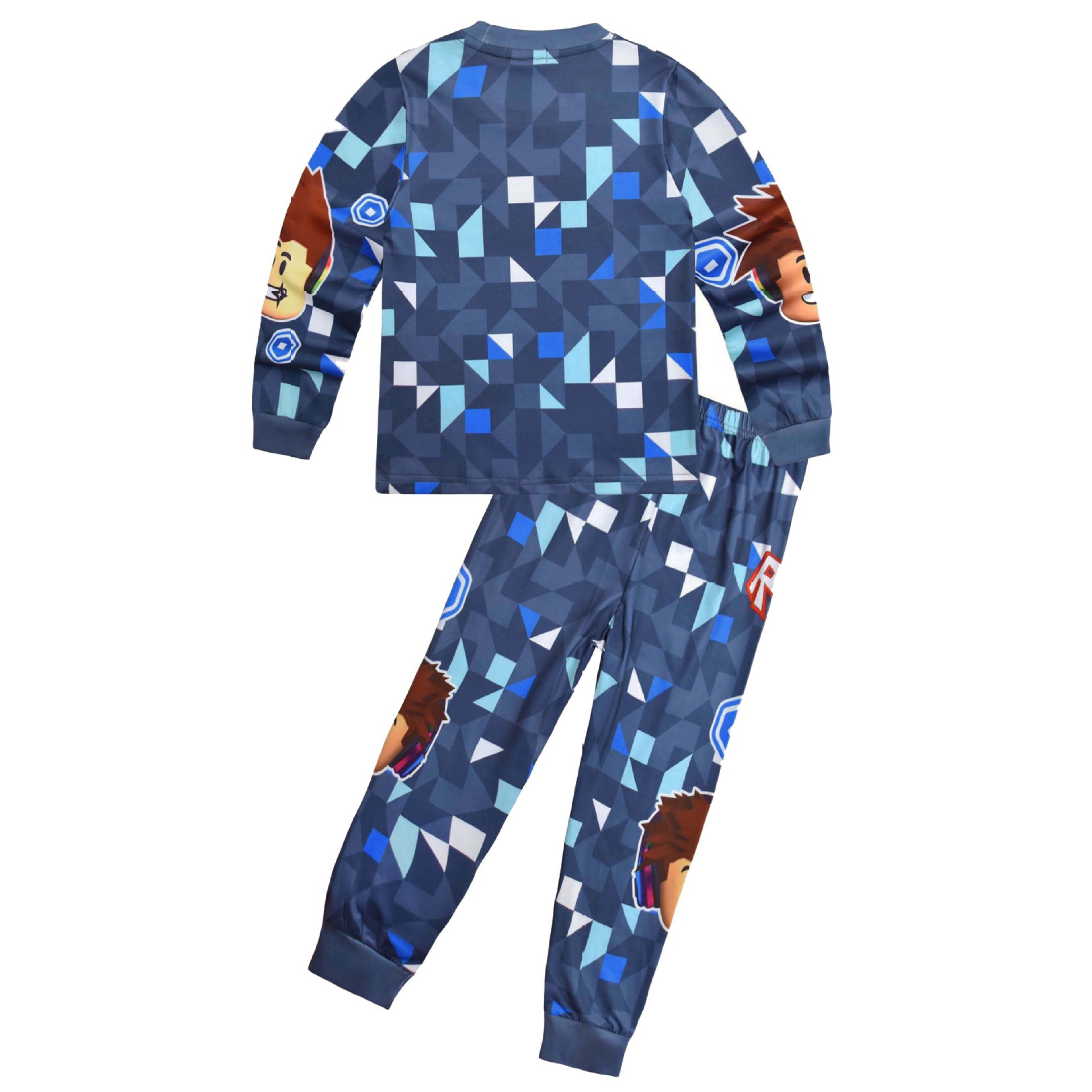 Boys Girls Roblox Long Sleeve T-Shirt Shorts Outfits Sets Tracksuits Pyjamas Set - Picture 102 of 138
