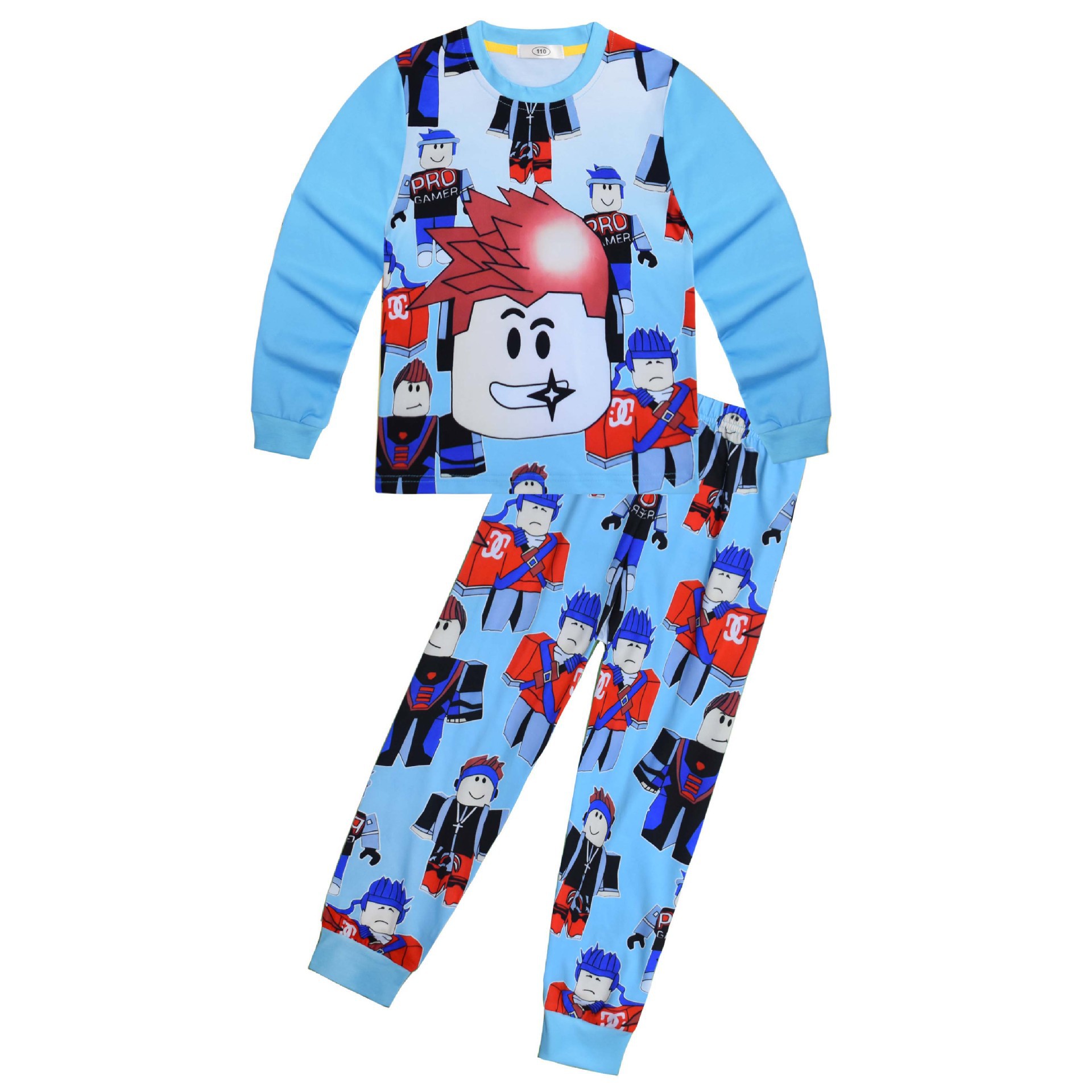 Boys Girls Roblox Long Sleeve T-Shirt Shorts Outfits Sets Tracksuits Pyjamas Set - Picture 105 of 138