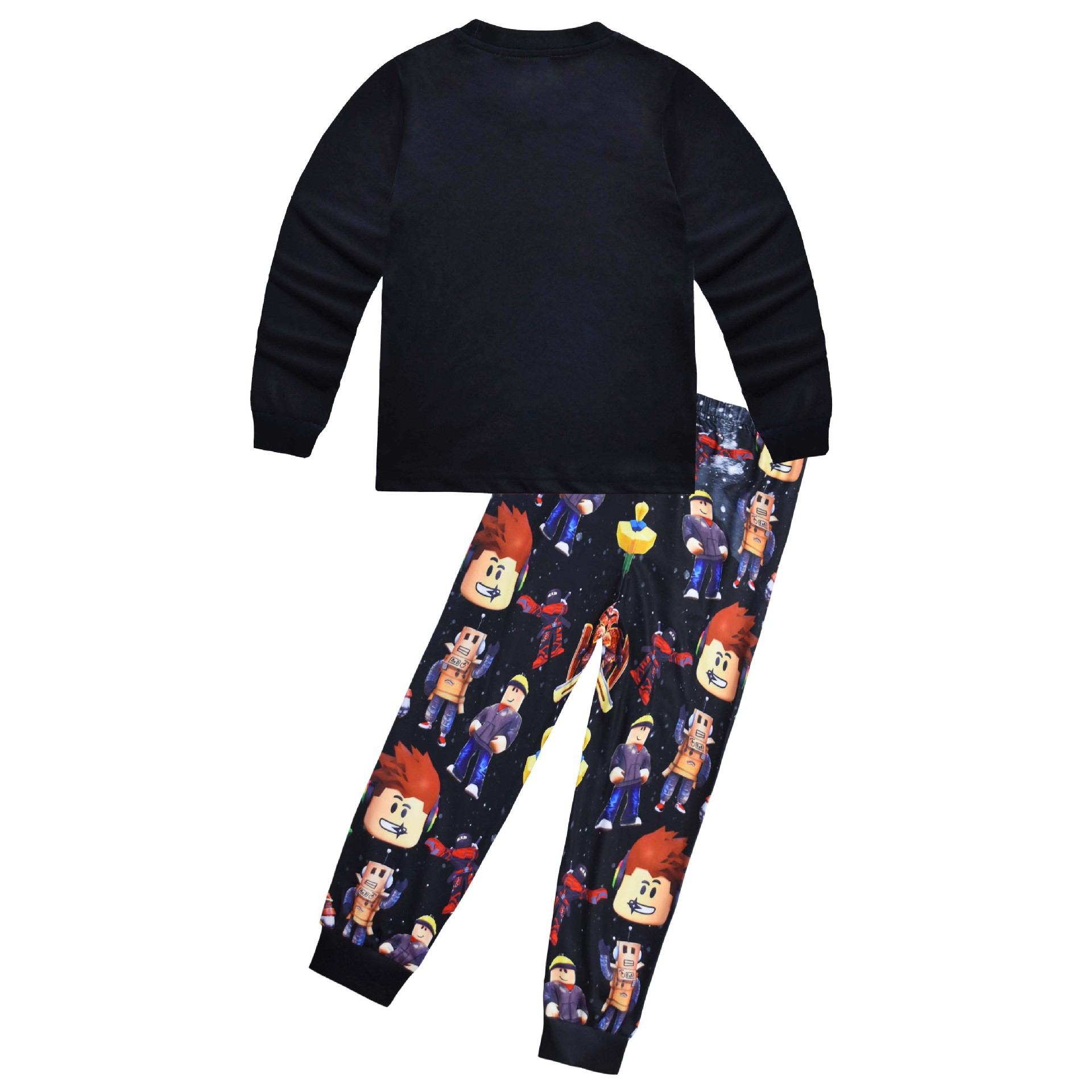 Boys Girls Roblox Long Sleeve T-Shirt Shorts Outfits Sets Tracksuits Pyjamas Set - Picture 117 of 138