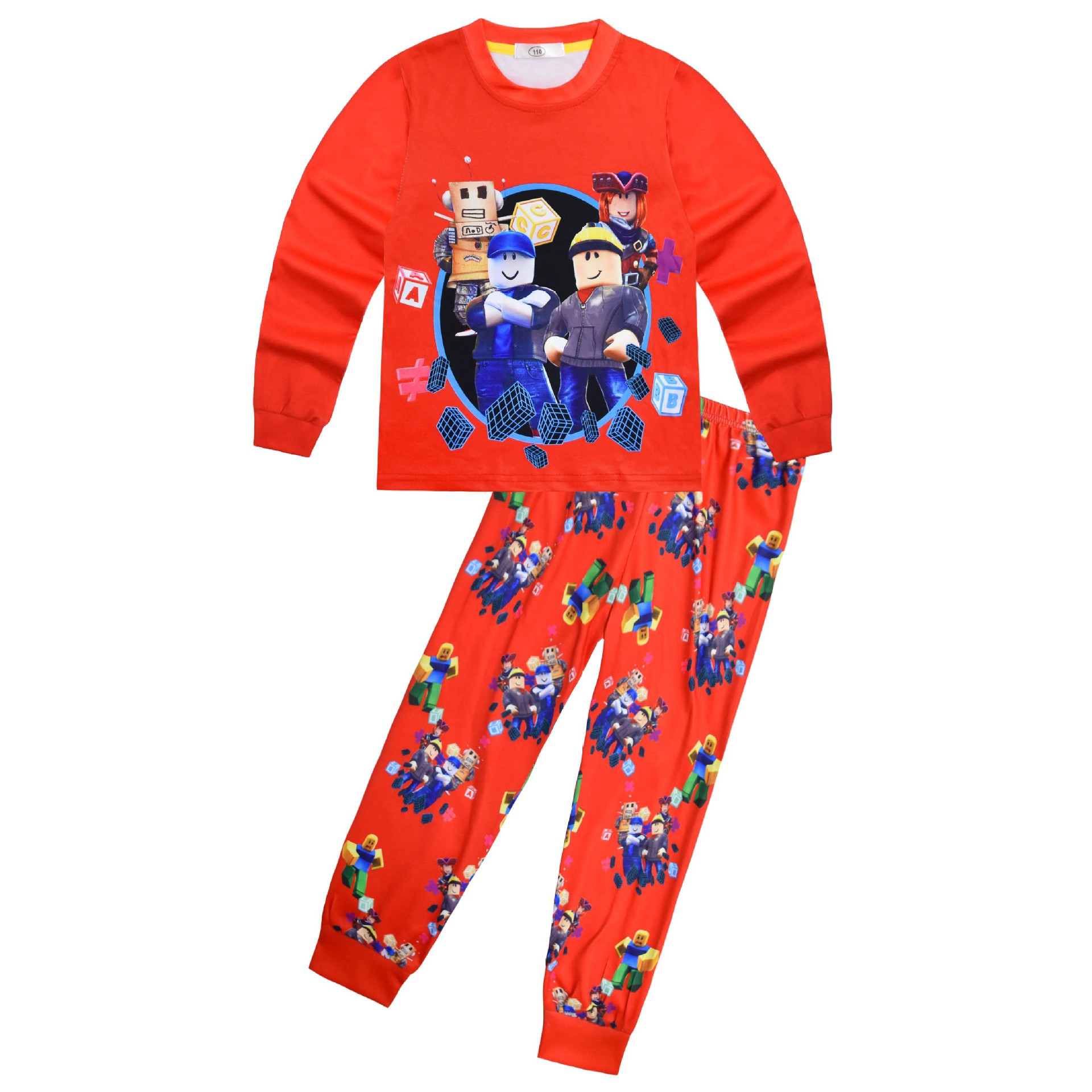 Boys Girls Roblox Long Sleeve T-Shirt Shorts Outfits Sets Tracksuits Pyjamas Set - Picture 128 of 138