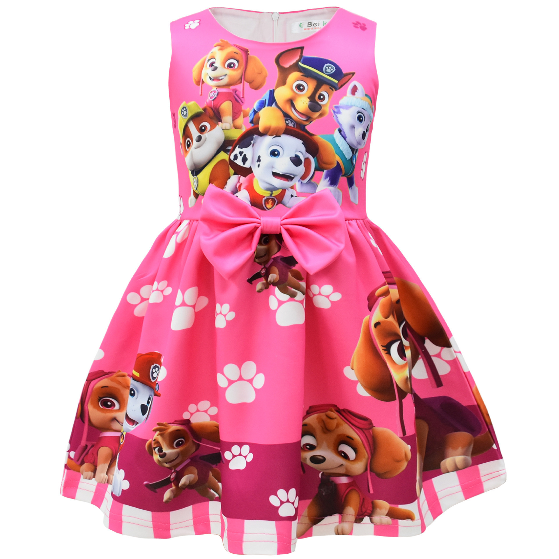 Kids Girls PAW Patrol Princess Dress Cosplay Birthday Party Fancy Bow Tie Skirts - Picture 7 of 59