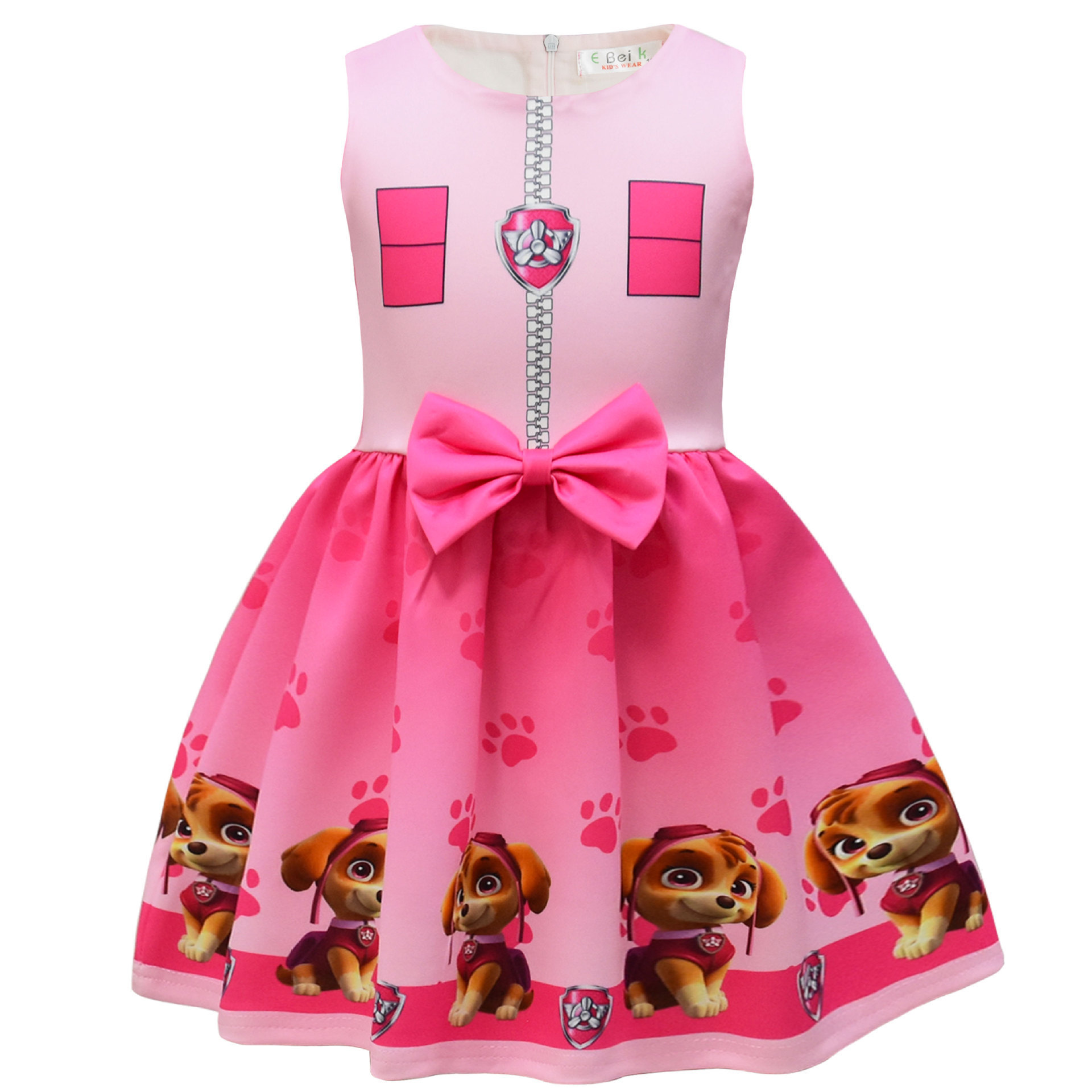 Kids Girls PAW Patrol Princess Dress Cosplay Birthday Party Fancy Bow Tie Skirts - Picture 15 of 59