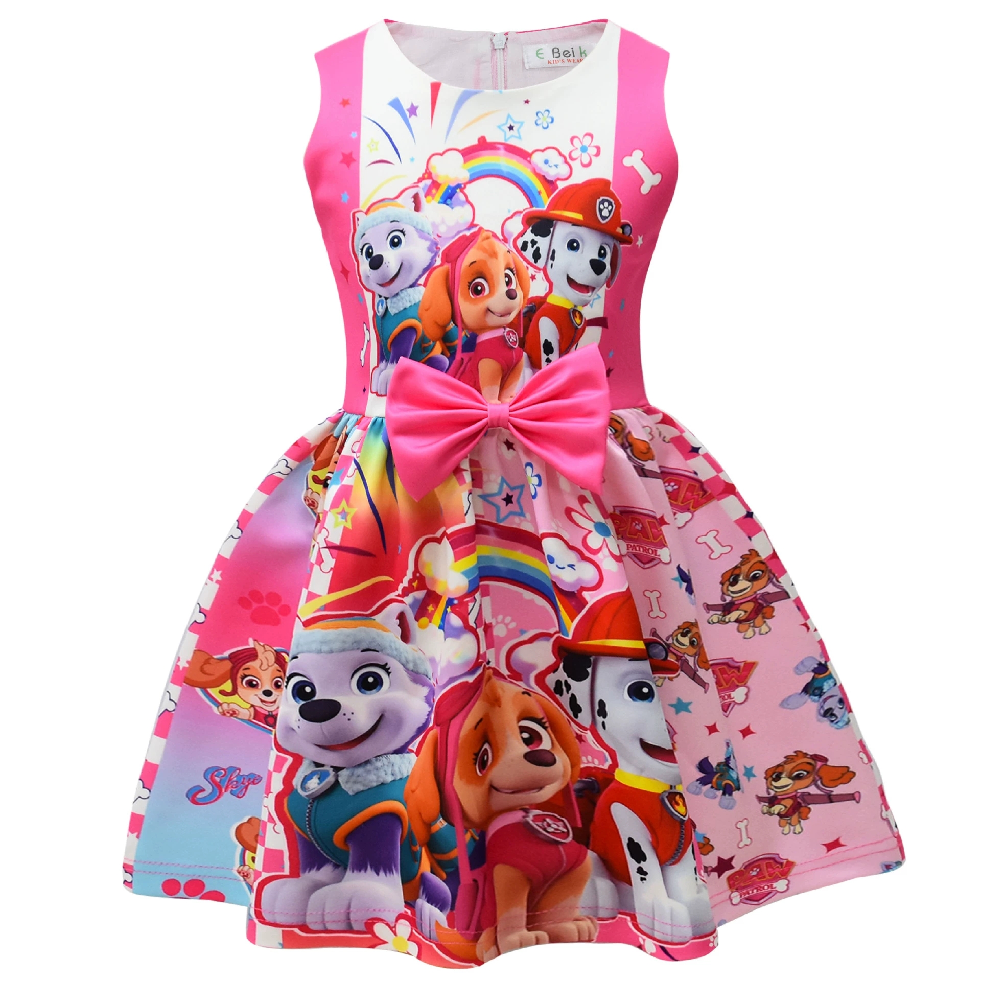 Kids Girls PAW Patrol Princess Dress Cosplay Birthday Party Fancy Bow Tie Skirts - Picture 45 of 59