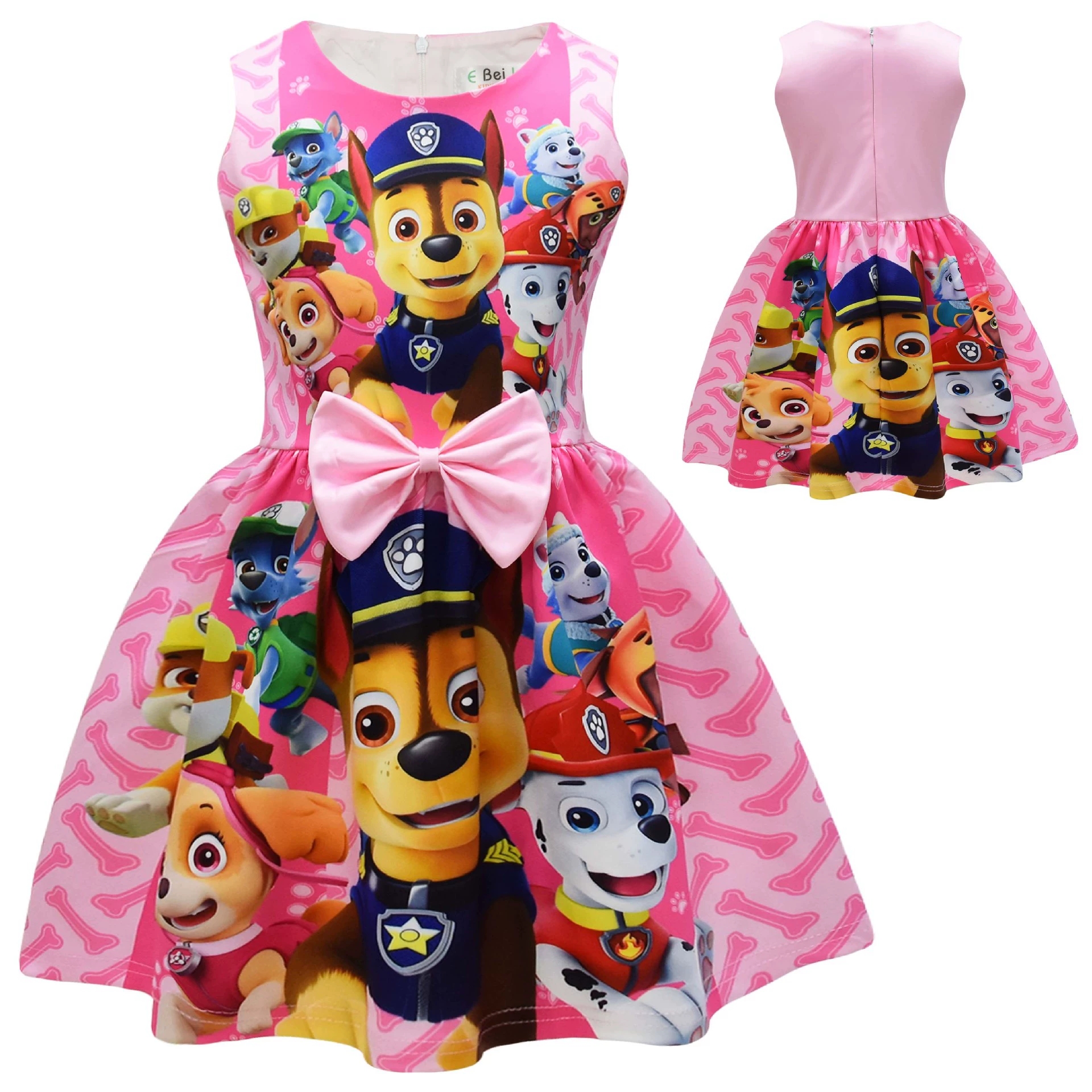 Kids Girls PAW Patrol Princess Dress Cosplay Birthday Party Fancy Bow Tie Skirts - Picture 52 of 59