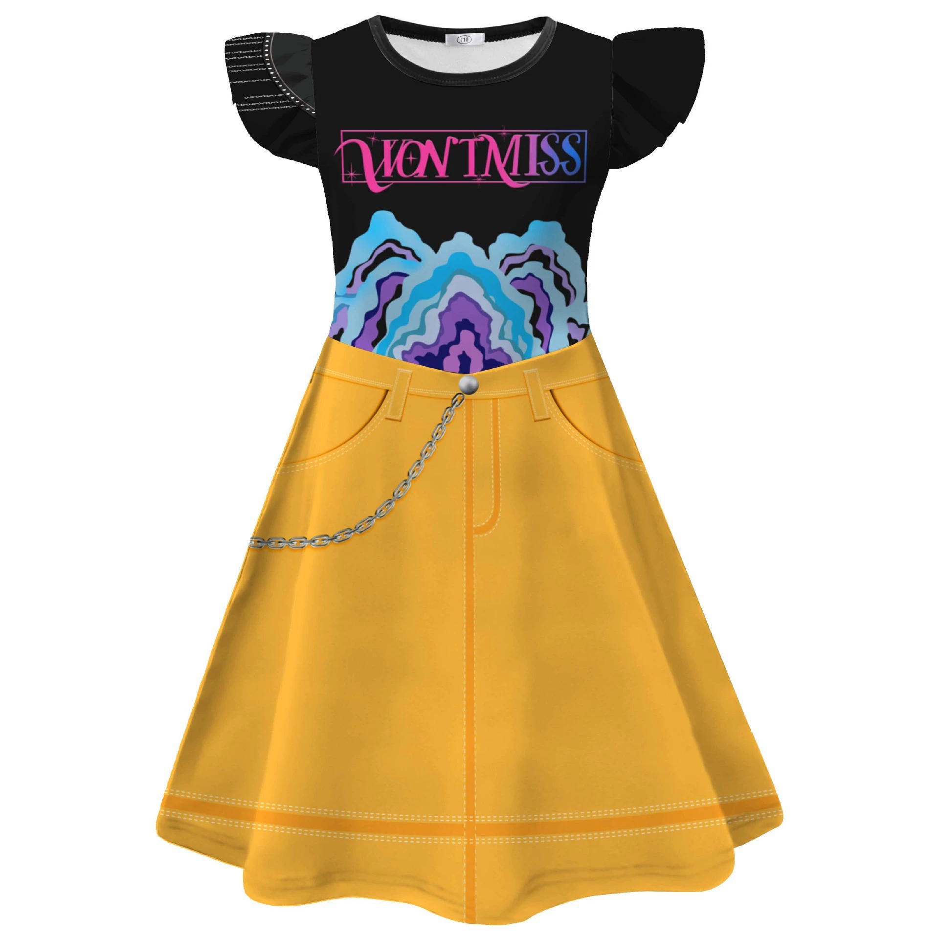 Girls Rumi Mira Zoey KPop Demon Hunters Skirts Cosplay Costume Party Fancy Dress - Picture 12 of 20