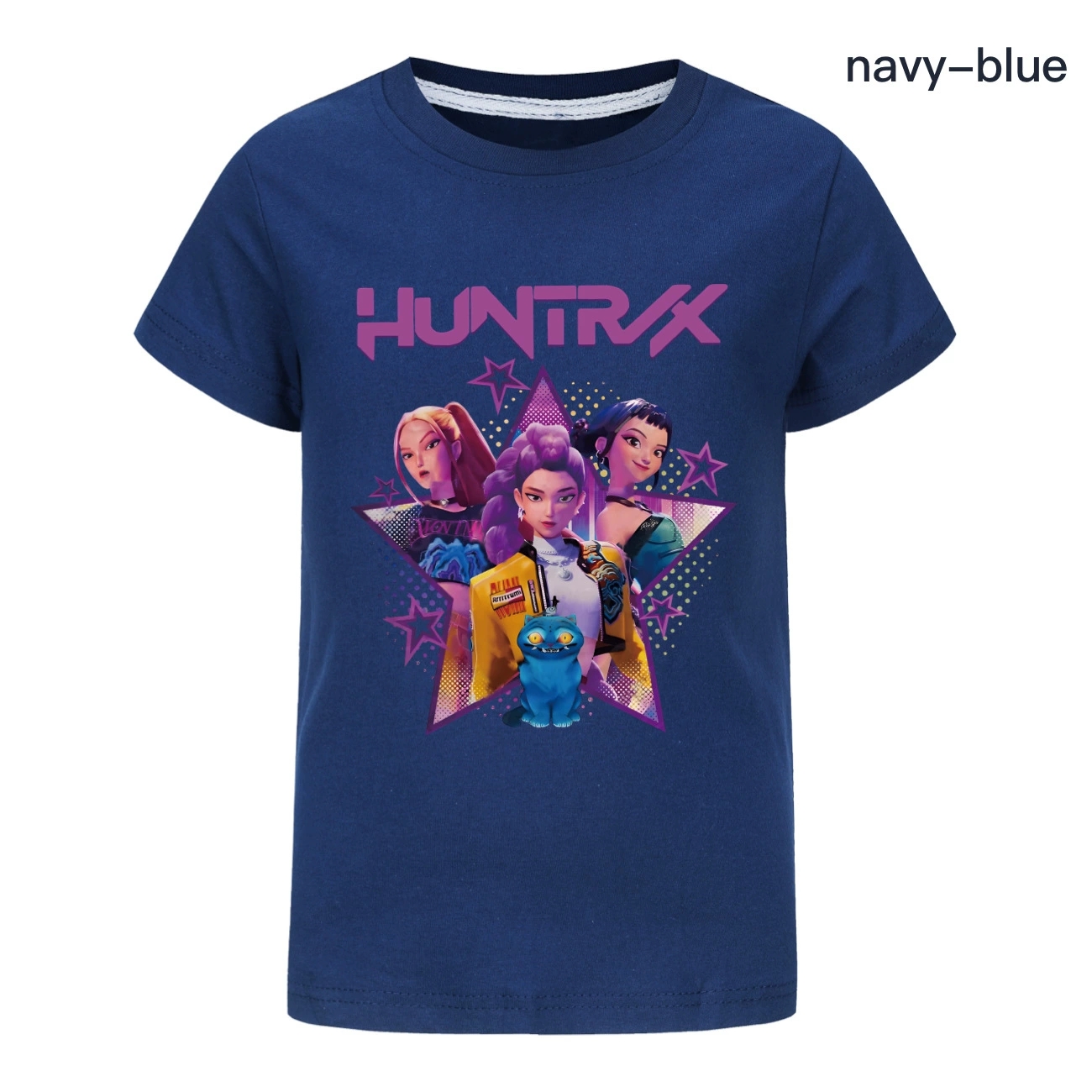 Girls Boys Demon Hunters T-Shirts Kids KPop Casual Cotton Tops Short Sleeve Tees