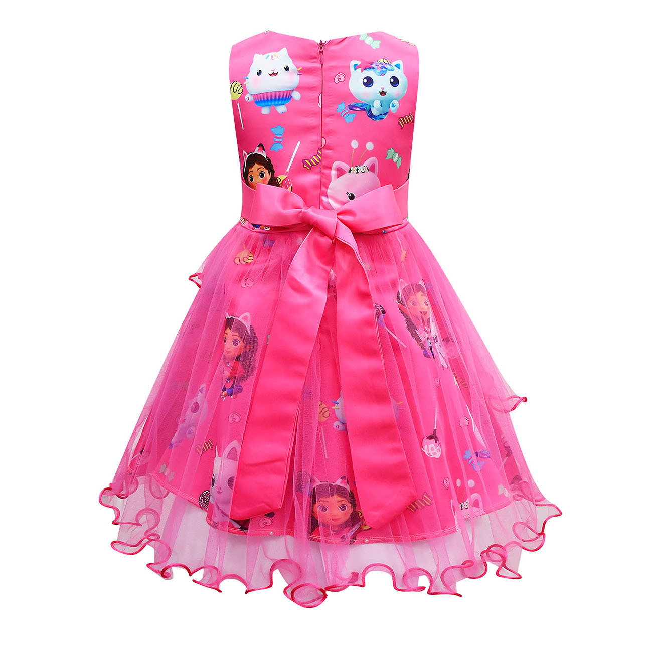Gabby's Dollhouse Cosplay Girls Princess Dress Kid Party Fancy Skirt Tulle Dress - Picture 18 of 18