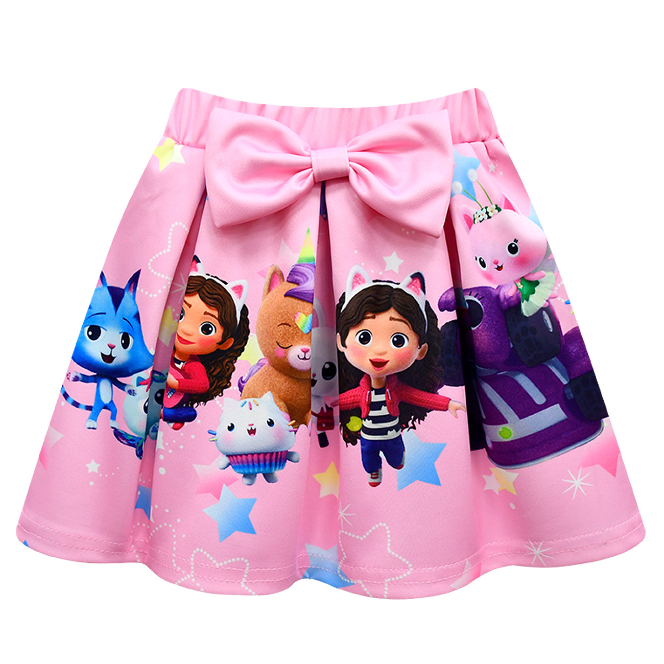 Girls Gabby's Dollhouse T Shirt Pleated Skirt Outfits Kids Cosplay Costume Dress - Picture 23 of 41