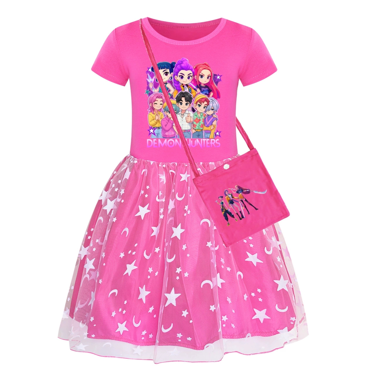 Girls Demon Hunters SATA BOYS Mesh Tutu Kpops Dress Birthday Party Skirts Dress - Picture 11 of 20
