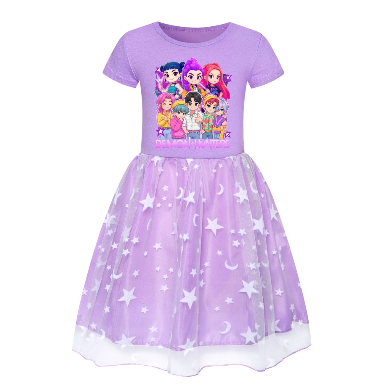 Girls Demon Hunters SATA BOYS Mesh Tutu Kpops Dress Birthday Party Skirts Dress - Picture 16 of 20