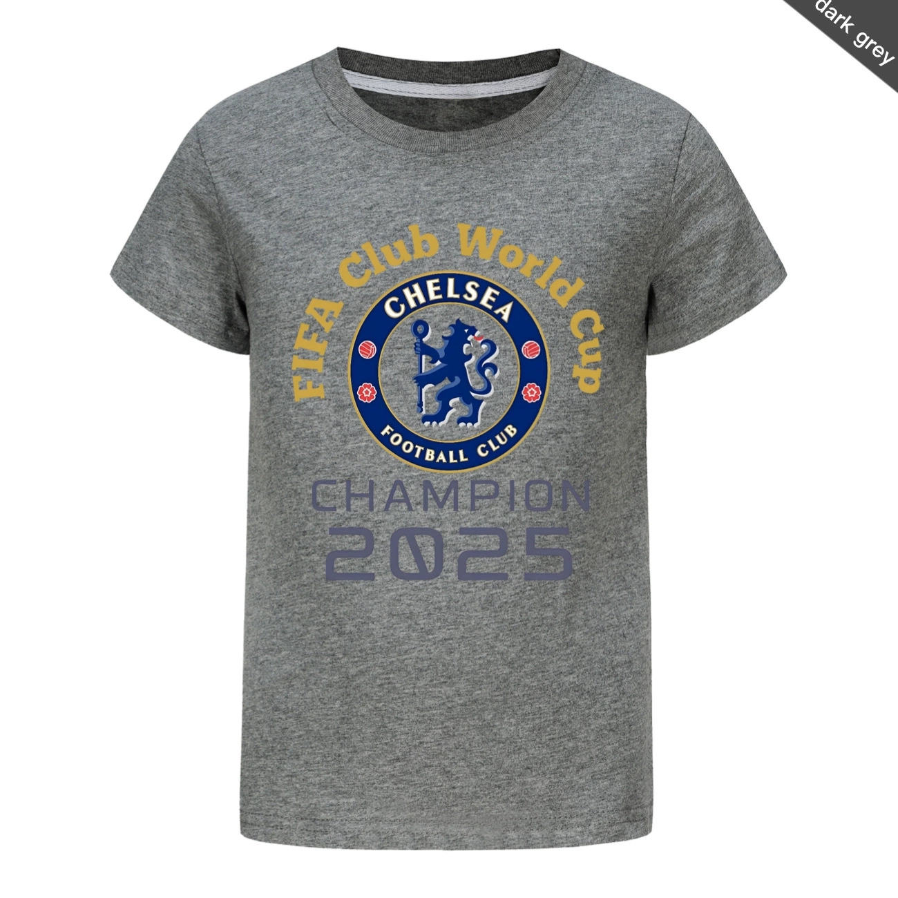 Boys Girls 2025 Chelsea Champion FIFA Club World Cup T-Shirts Tops Cotton Tees - Picture 16 of 16