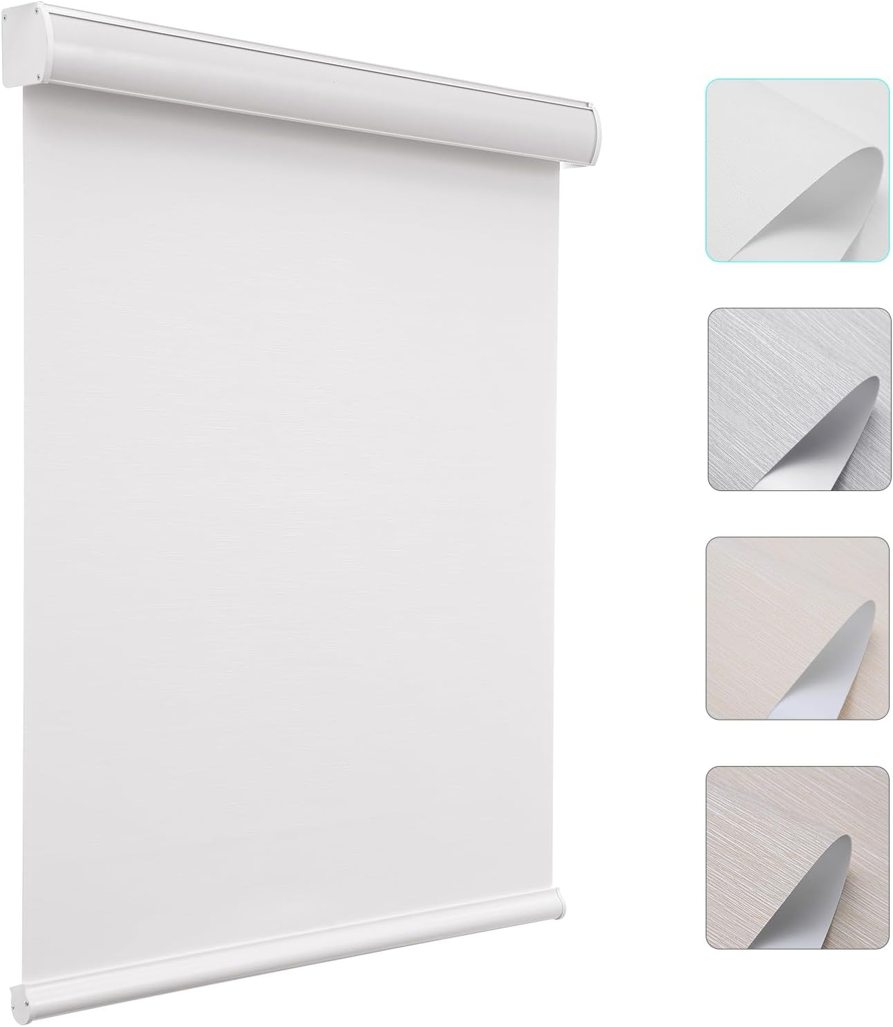 Changshade 100% Blackout Cordless Waterproof Blinds for Window Roller Shades