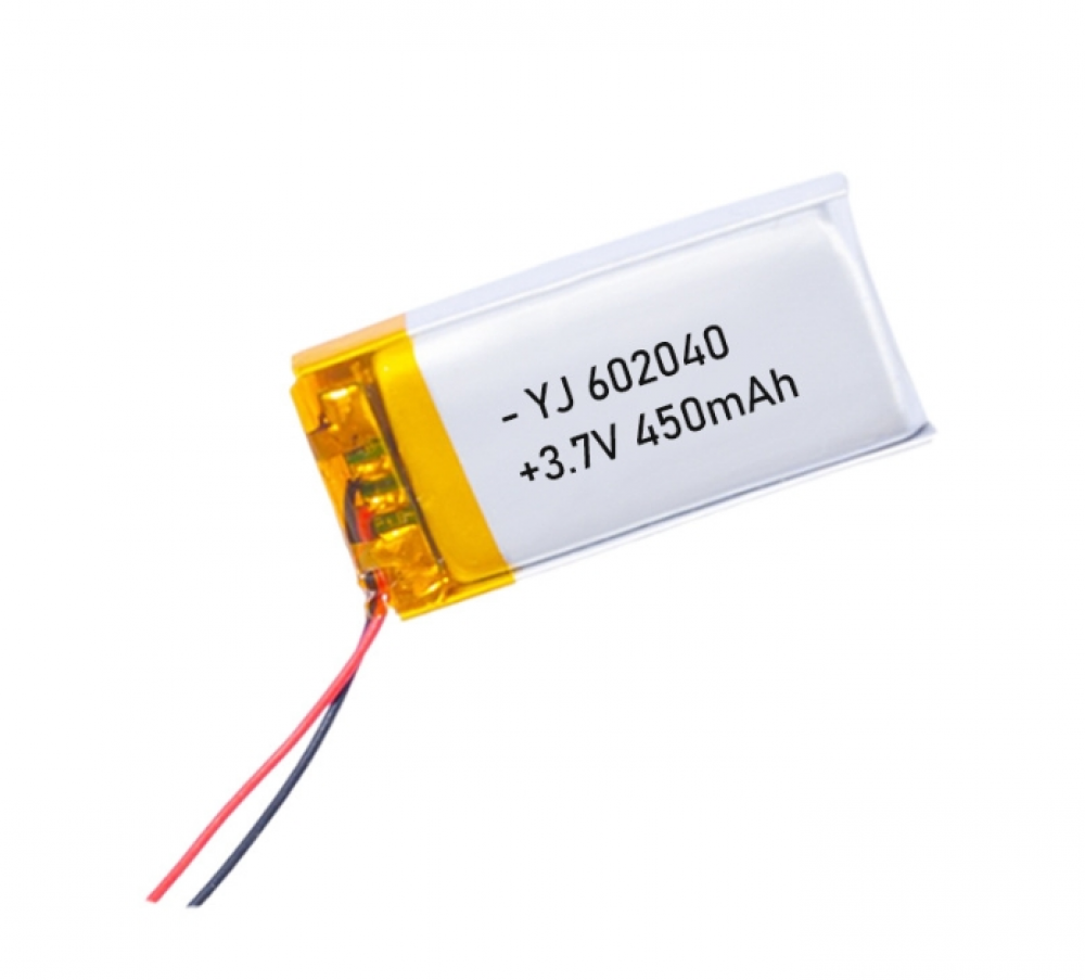 3.7V 450mAh 602040 Lipo Polymer Rechargeable Battery for cell phone MP3 DVD GPS