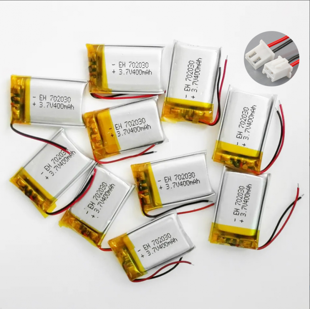2pcs 3.7V 400mAh 702030 Lipo Li Polymer wiederaufladbare Batterie für Mp3 GPS XH - Picture 13 of 13