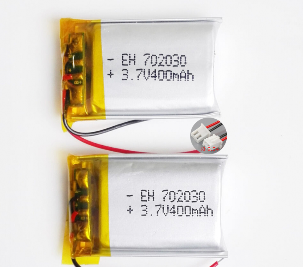 2pcs 3.7V 400mAh 702030 Lipo Li Polymer wiederaufladbare Batterie für Mp3 GPS XH - Picture 12 of 13