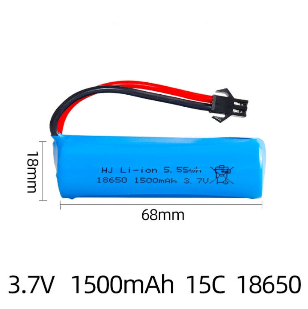 New 3.7V 1500mah 15c Battery For JJRC RC Stunt Car Q85 Toys SM-2P Boat Car - Foto 11 di 12