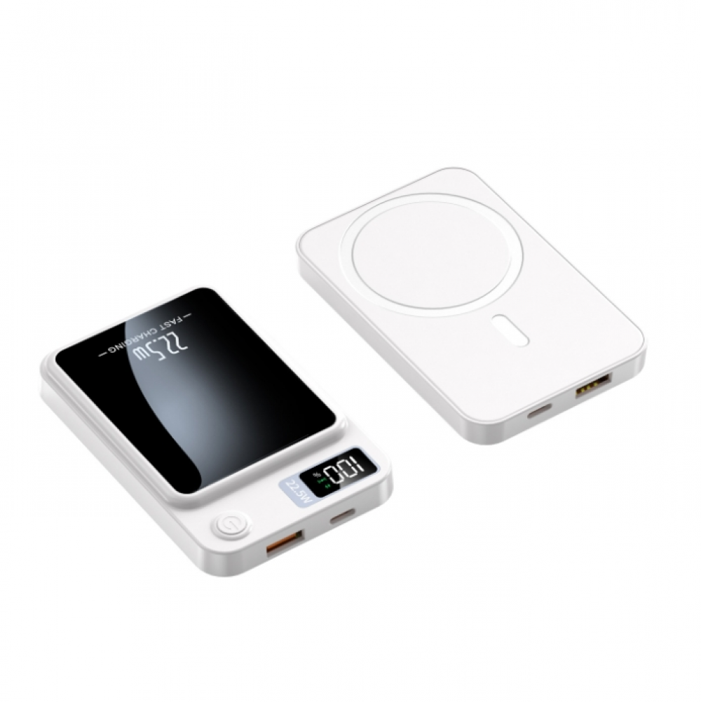 Banco de alimentación inalámbrico magnético de 10000 mAh cargador de batería para iPhone 16 15 14 13 12 - Imagen 26 de 27