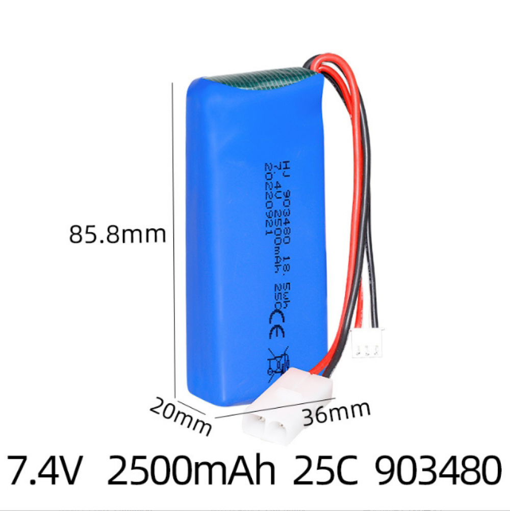 New 903480 2500mAh 7.4V 85*34*19mm LiPo Battery For Syma X8C X8HW RC Drone - Picture 21 of 22