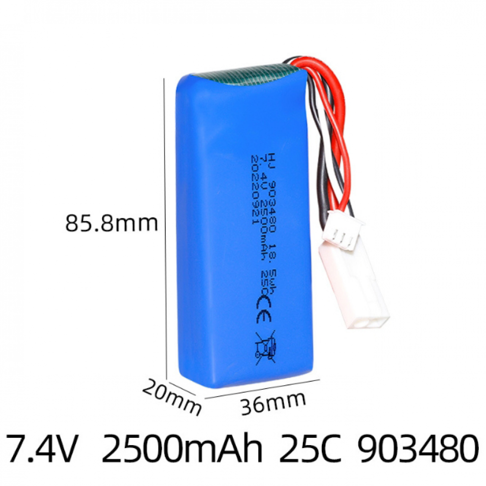 New 903480 2500mAh 7.4V 85*34*19mm LiPo Battery For Syma X8C X8HW RC Drone - Picture 19 of 22