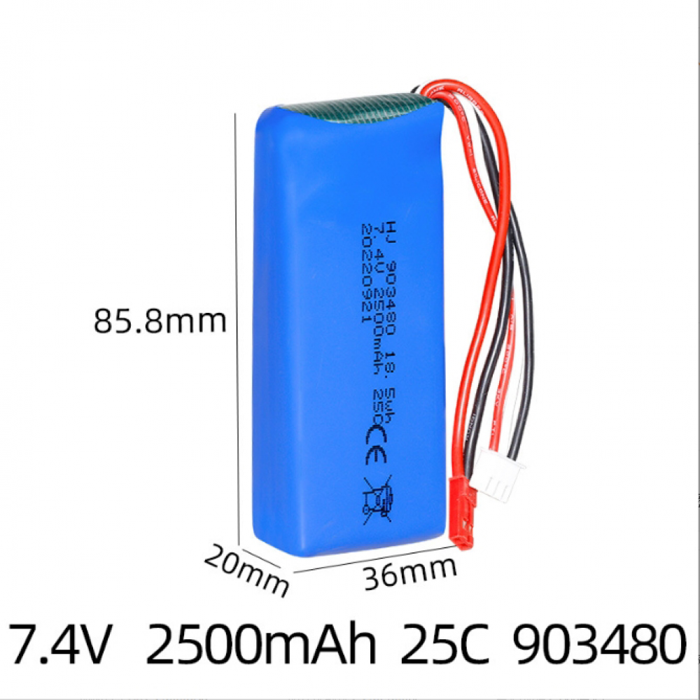 New 903480 2500mAh 7.4V 85*34*19mm LiPo Battery For Syma X8C X8HW RC Drone - Picture 17 of 22