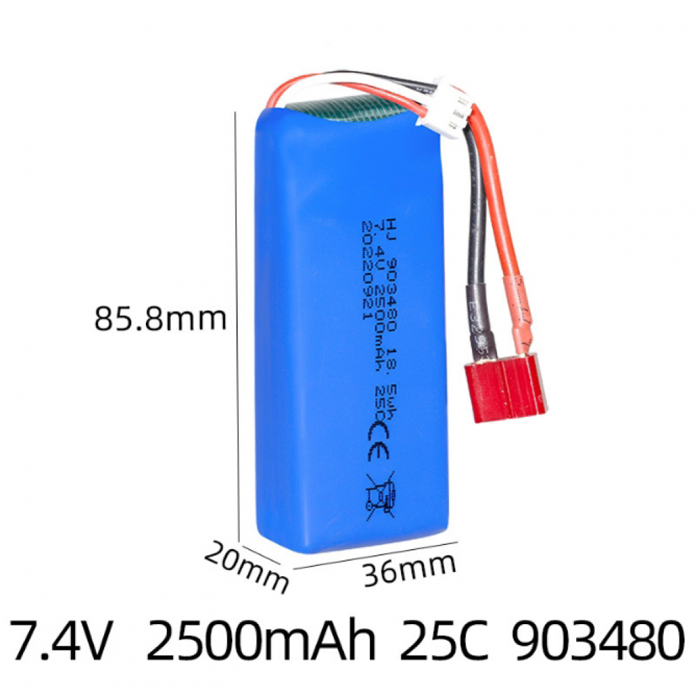 New 903480 2500mAh 7.4V 85*34*19mm LiPo Battery For Syma X8C X8HW RC Drone - Picture 16 of 22