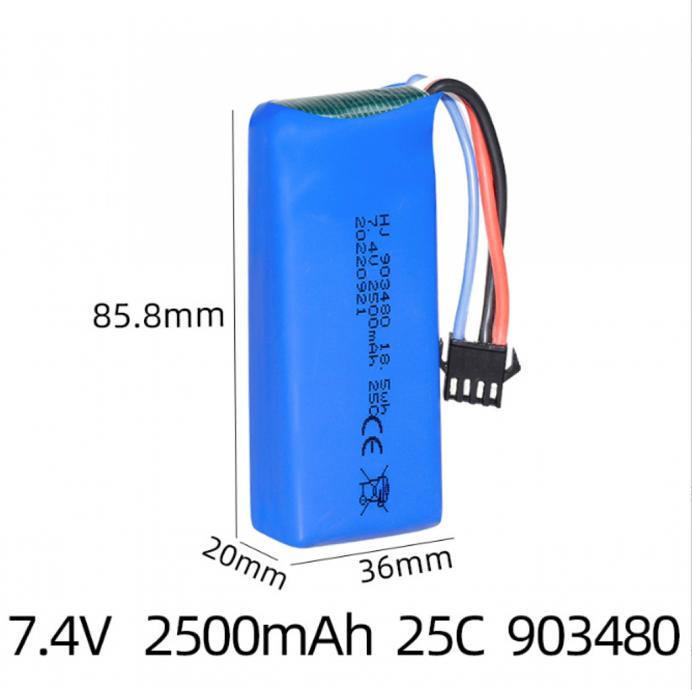 New 903480 2500mAh 7.4V 85*34*19mm LiPo Battery For Syma X8C X8HW RC Drone - Picture 15 of 22