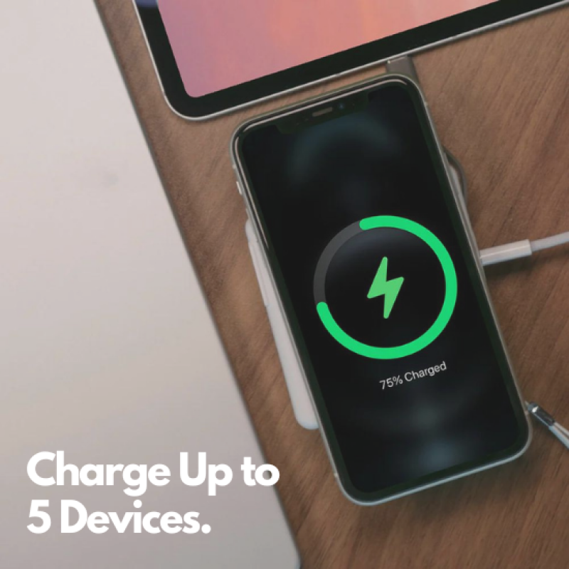 Universal 10000mAh 5in1 Reise Ladegerät USB Netzteil Powerbank Wireless Charging - Bild 4 von 16