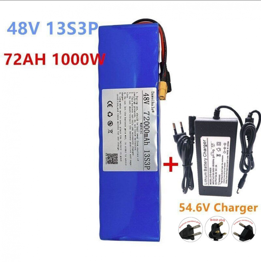 TOP QUALITY 48V 100Ah 1000W 13S3P Application Battery Pack For Electric Scooter - Picture 8 of 9