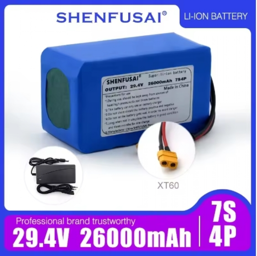 7S4P 24V 26ah Li-lon battery pack for electric motorcycles scooters toys BMS - Picture 8 of 13